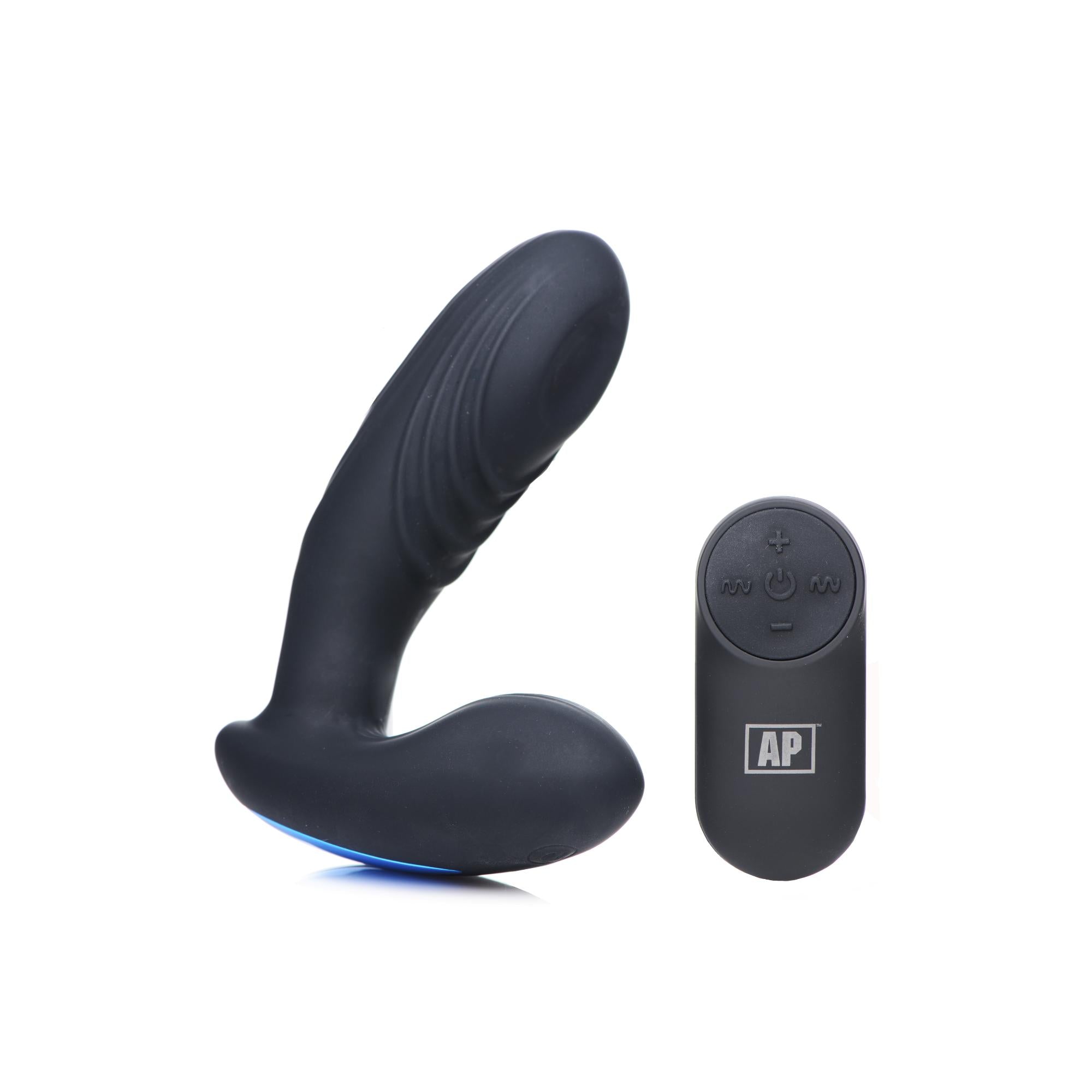 Alpha-Pro 7x P-Thump Tapping Prostate Vibe with Remote Control