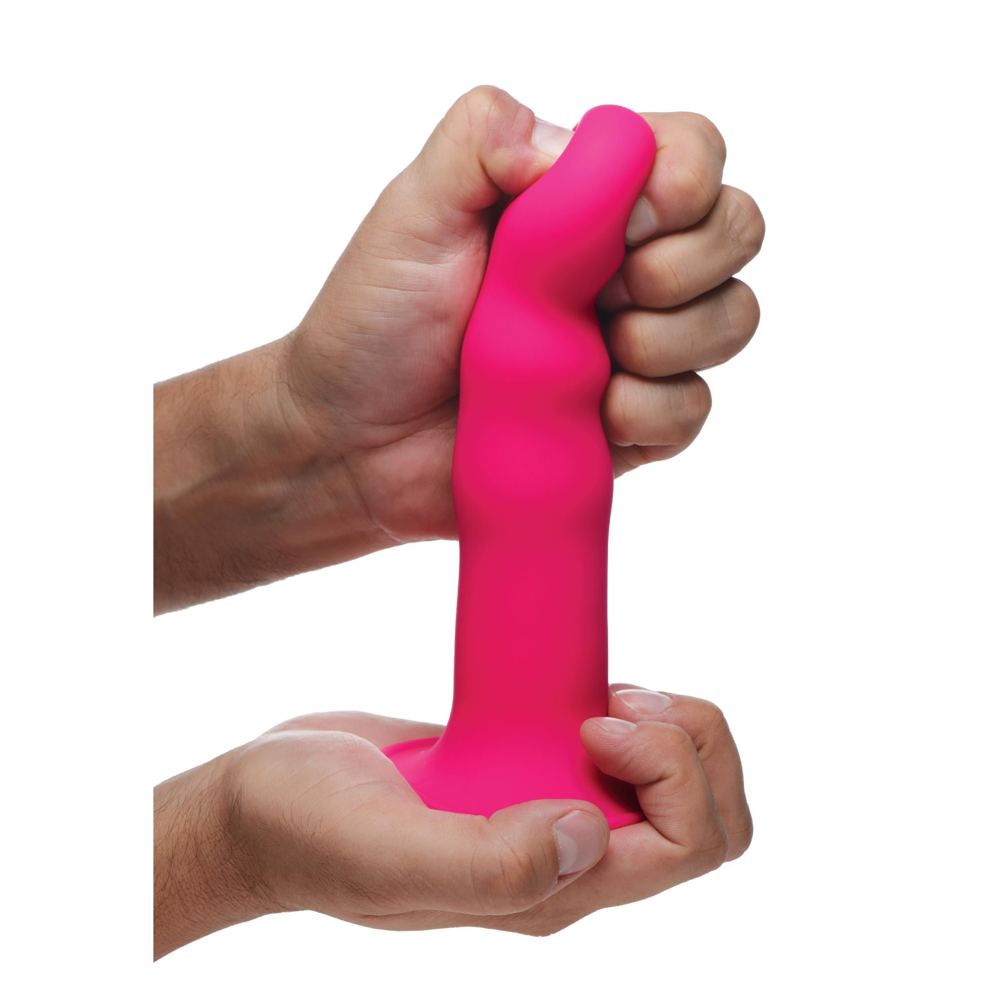 Squeeze-It Squeezable Wavy Dildo