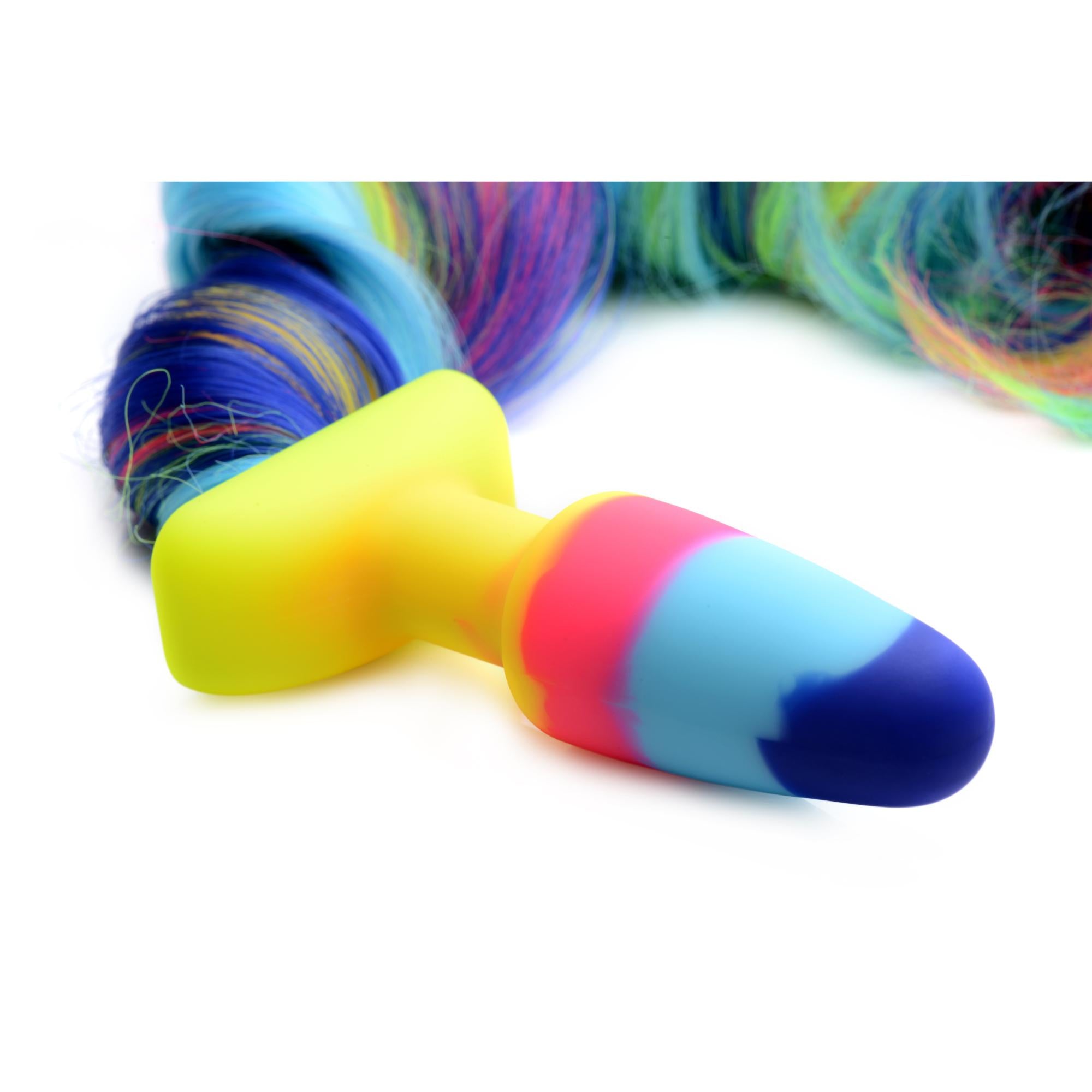 Tailz Rainbow Unicorn Tail Anal Plug