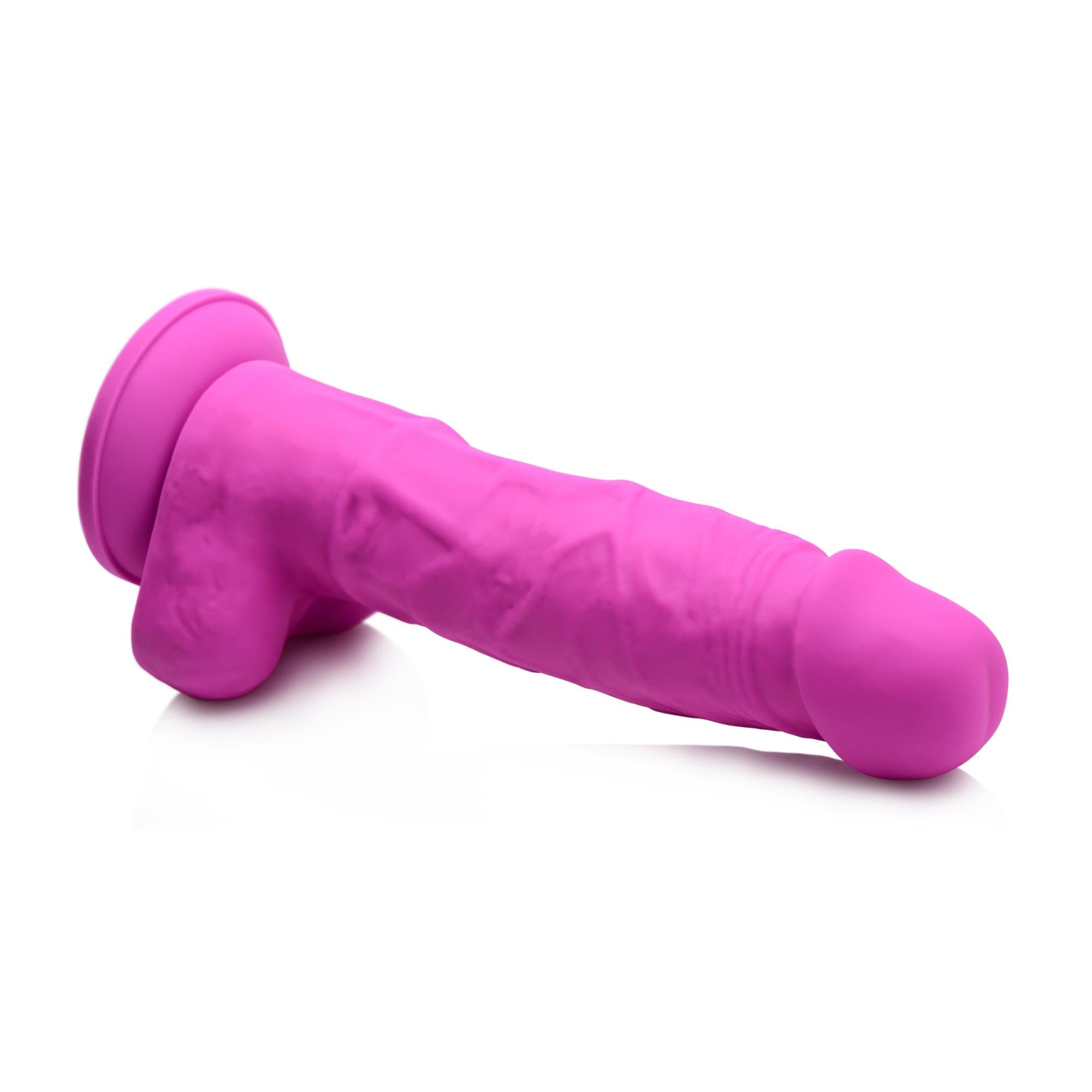 Strap U Power Pecker 7" Silicone Dildo with Balls