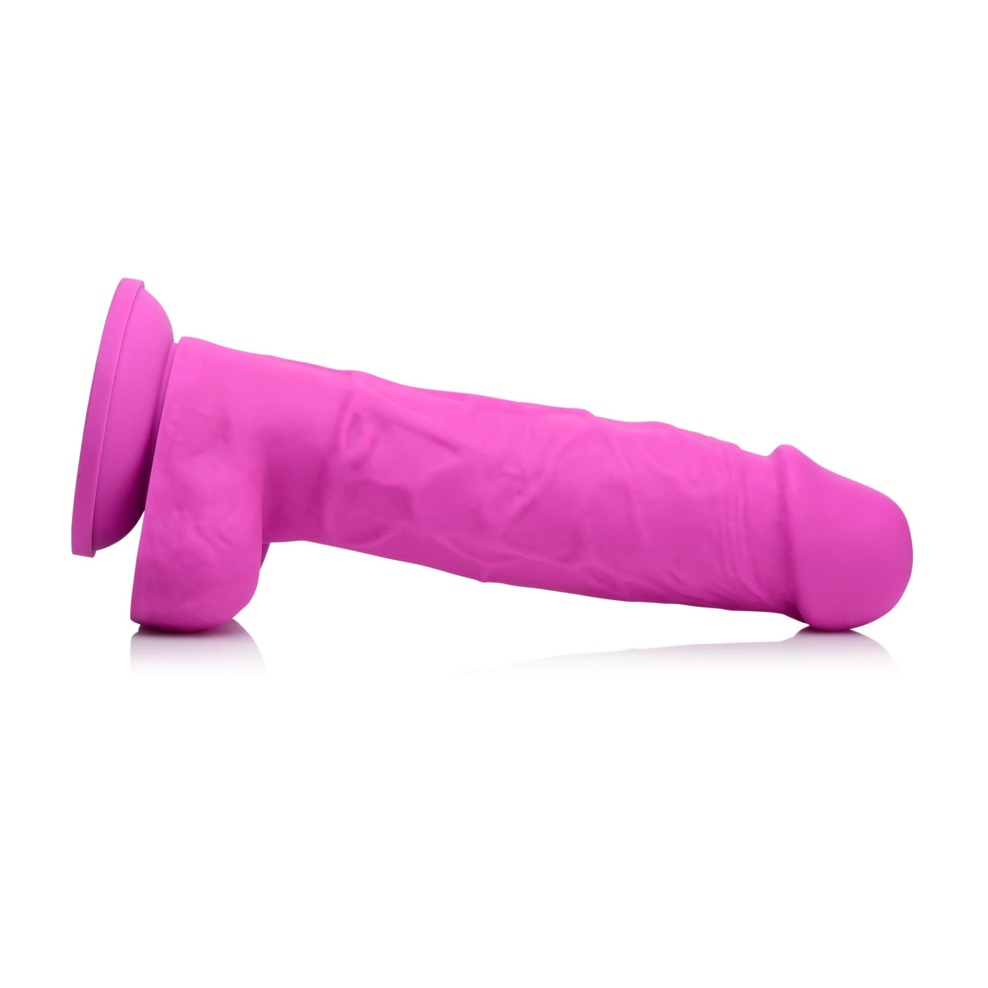 Strap U Power Pecker 7" Silicone Dildo with Balls