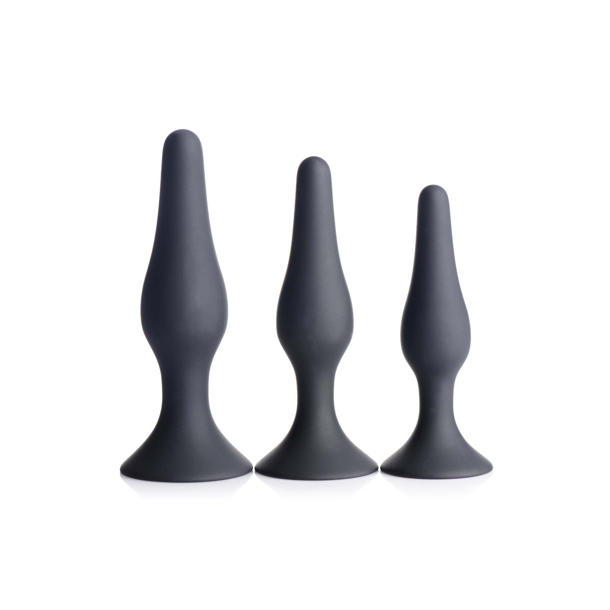 Master Series Triple Spire Tapered Silicone Anal Trainer Set (3 Piece)