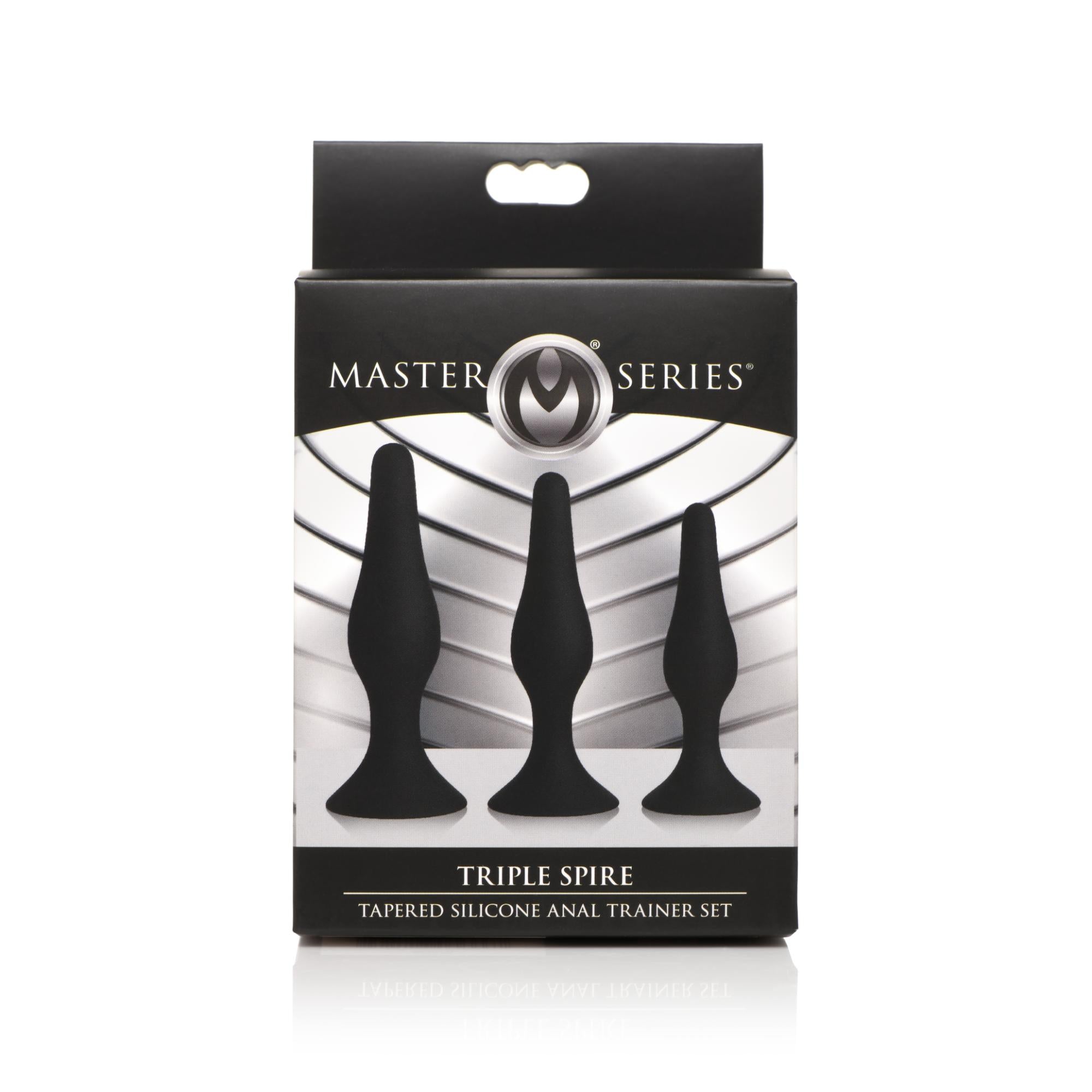 Master Series Triple Spire Tapered Silicone Anal Trainer Set (3 Piece)