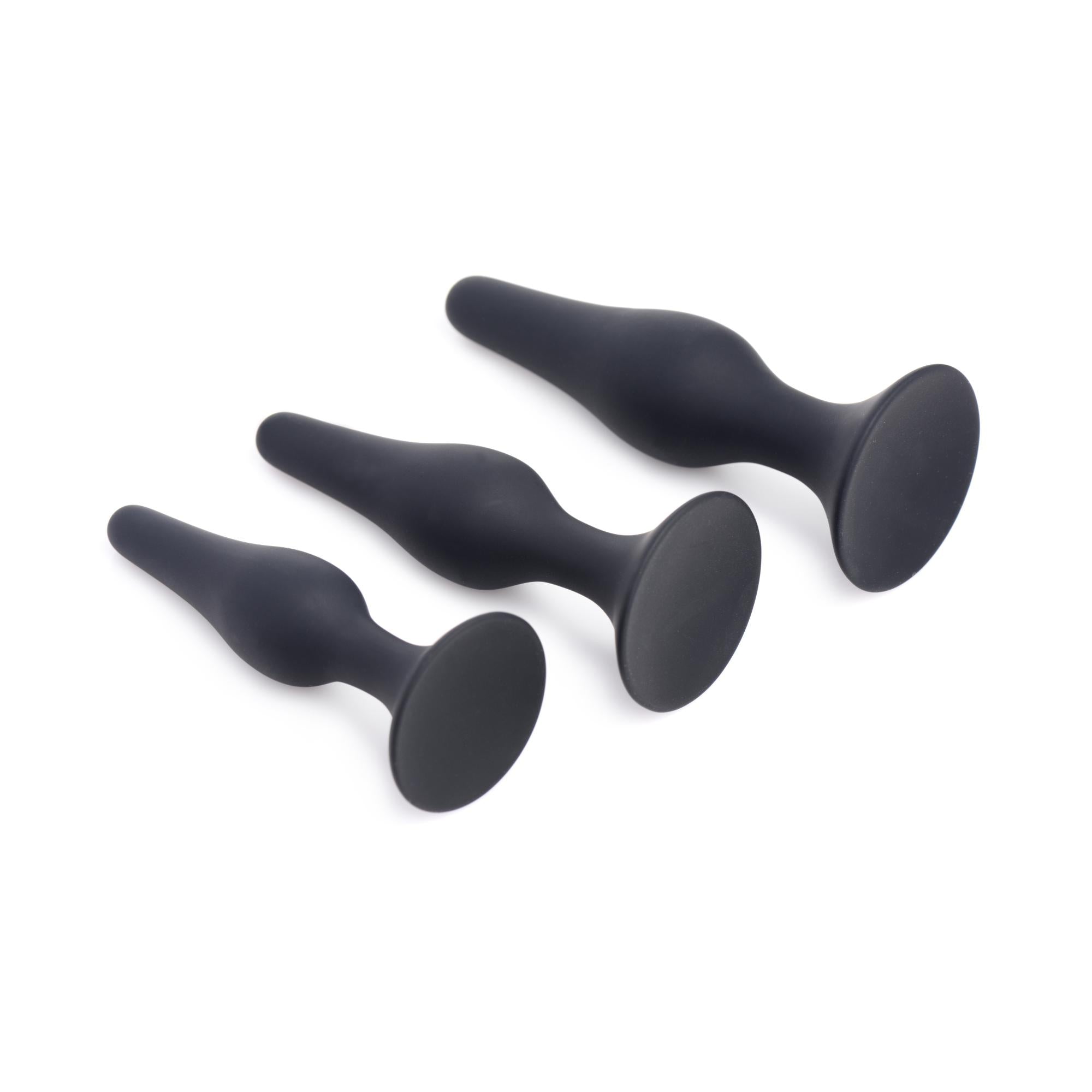 Master Series Triple Spire Tapered Silicone Anal Trainer Set (3 Piece)