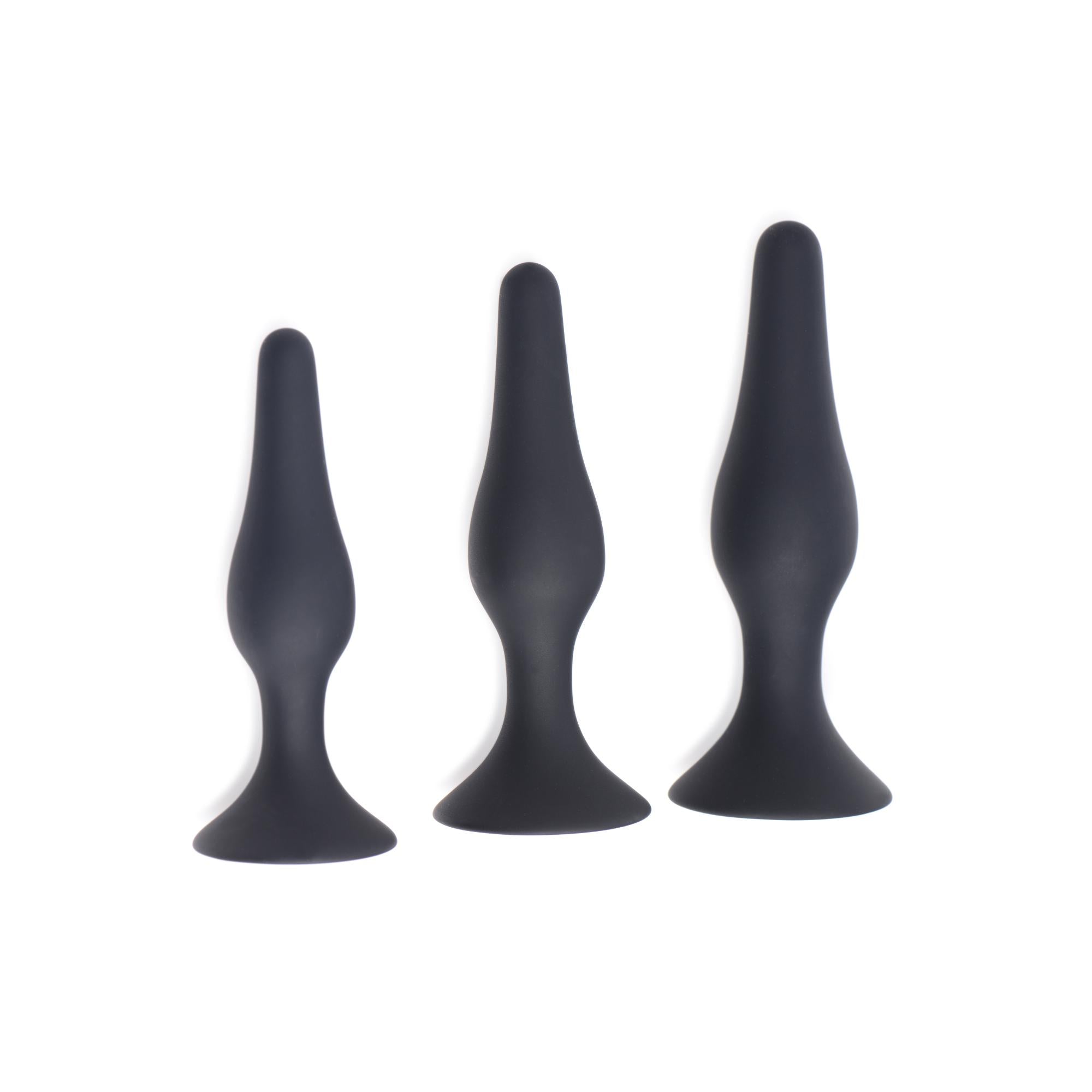 Master Series Triple Spire Tapered Silicone Anal Trainer Set (3 Piece)