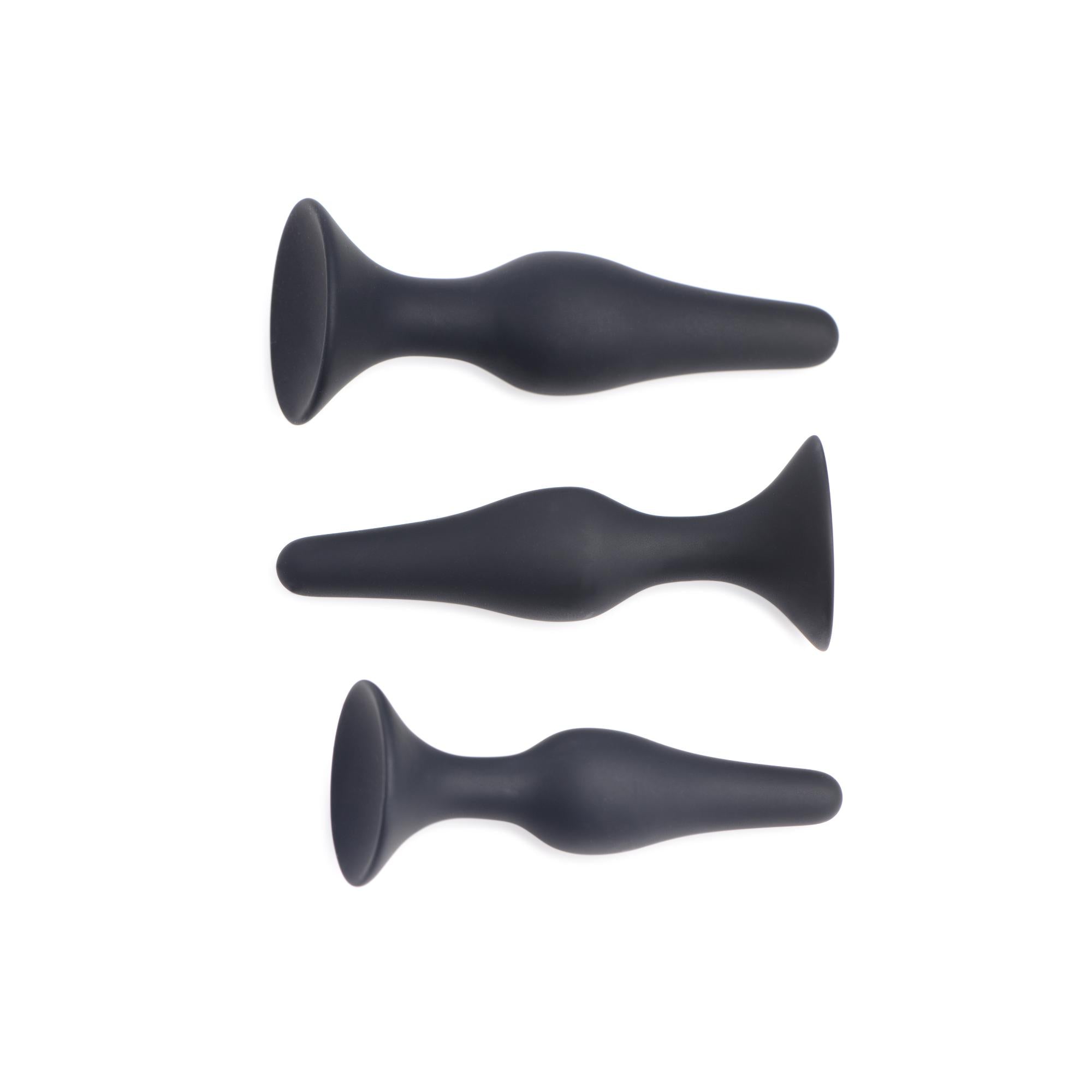 Master Series Triple Spire Tapered Silicone Anal Trainer Set (3 Piece)