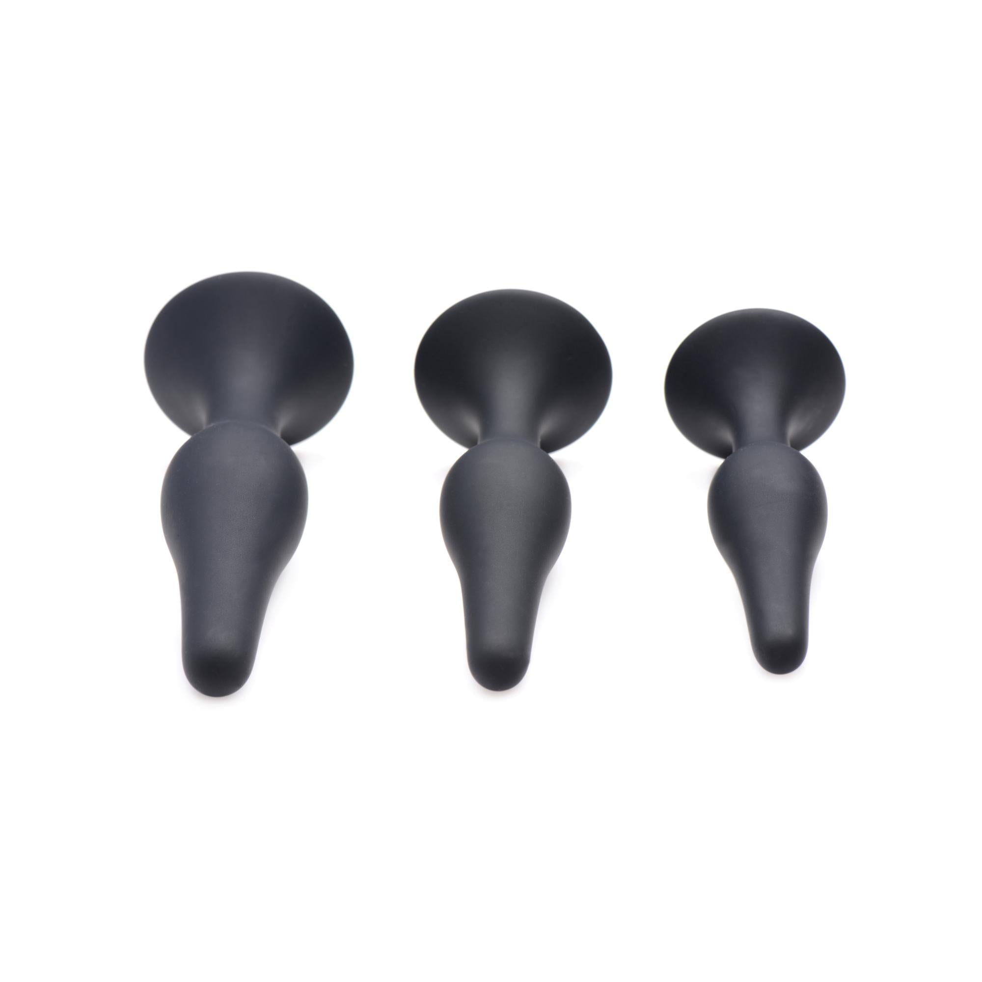 Master Series Triple Spire Tapered Silicone Anal Trainer Set (3 Piece)