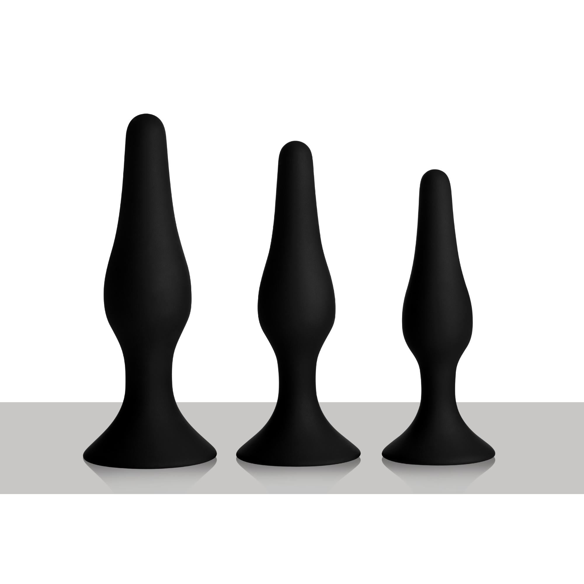 Master Series Triple Spire Tapered Silicone Anal Trainer Set (3 Piece)