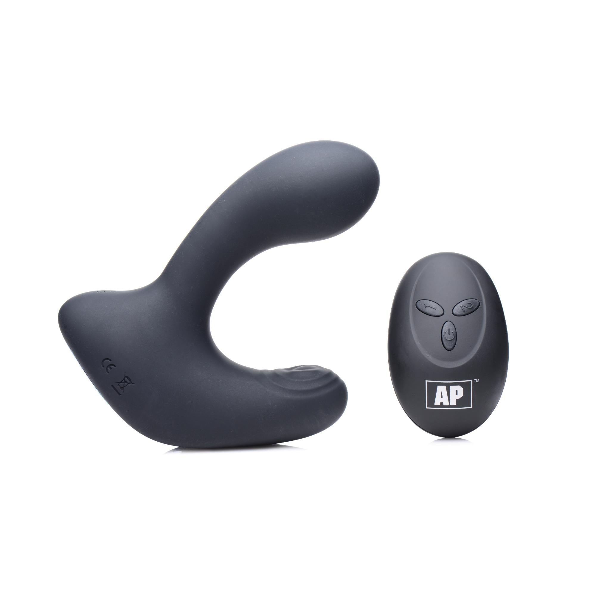 Alpha-Pro 10X P-Pulse Taint Tapping Silicone Prostate Stimulator with Remote