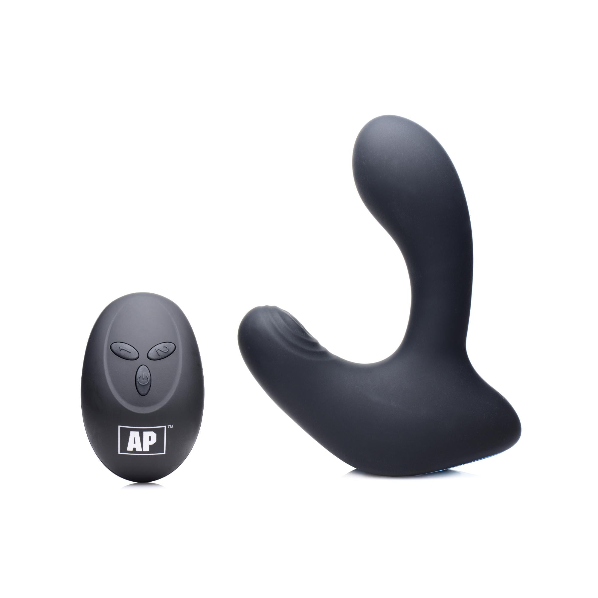 Alpha-Pro 10X P-Pulse Taint Tapping Silicone Prostate Stimulator with Remote