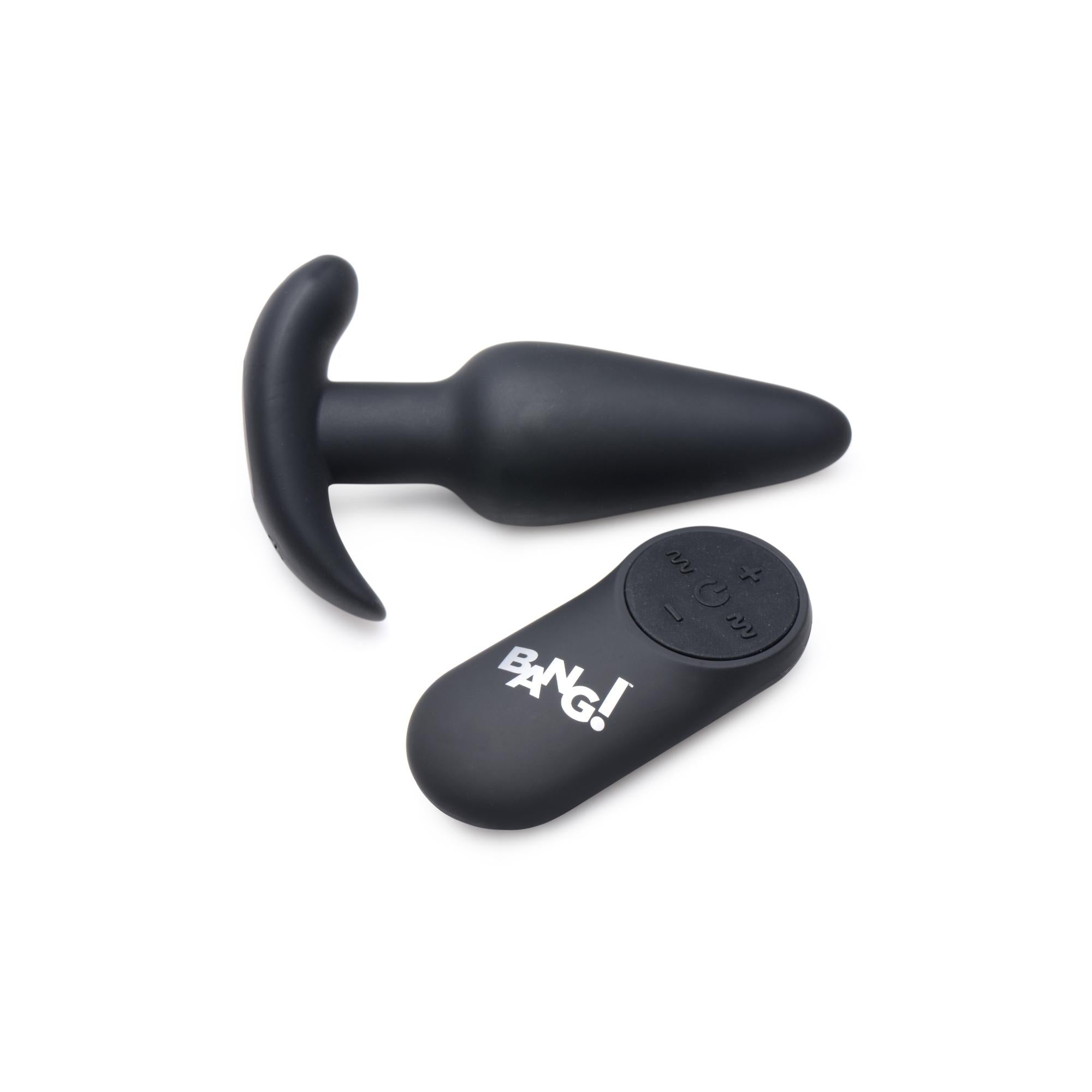 Bang! 21x Vibrating Silicone Rechargeable Butt Plug with Remote Control