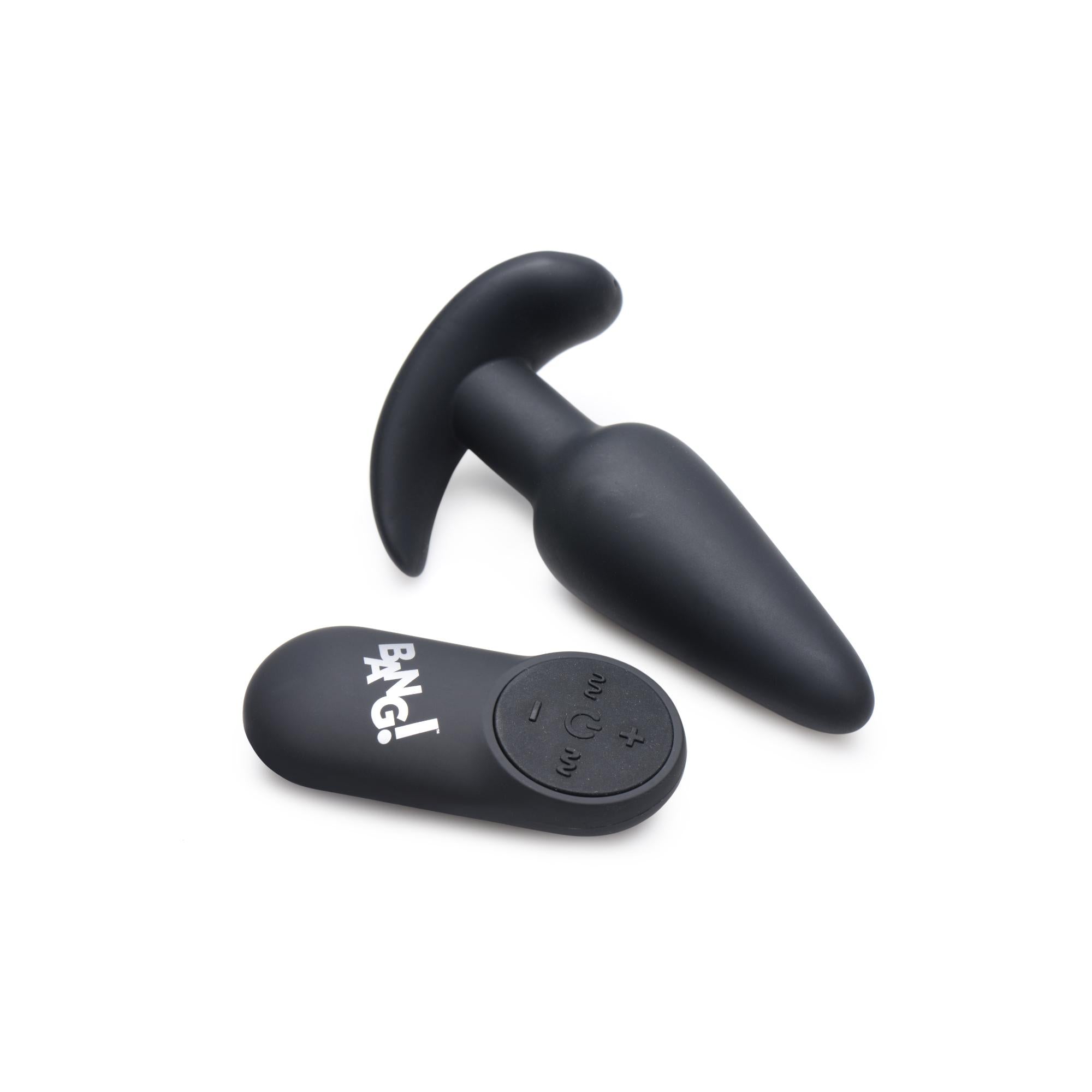 Bang! 21x Vibrating Silicone Rechargeable Butt Plug with Remote Control