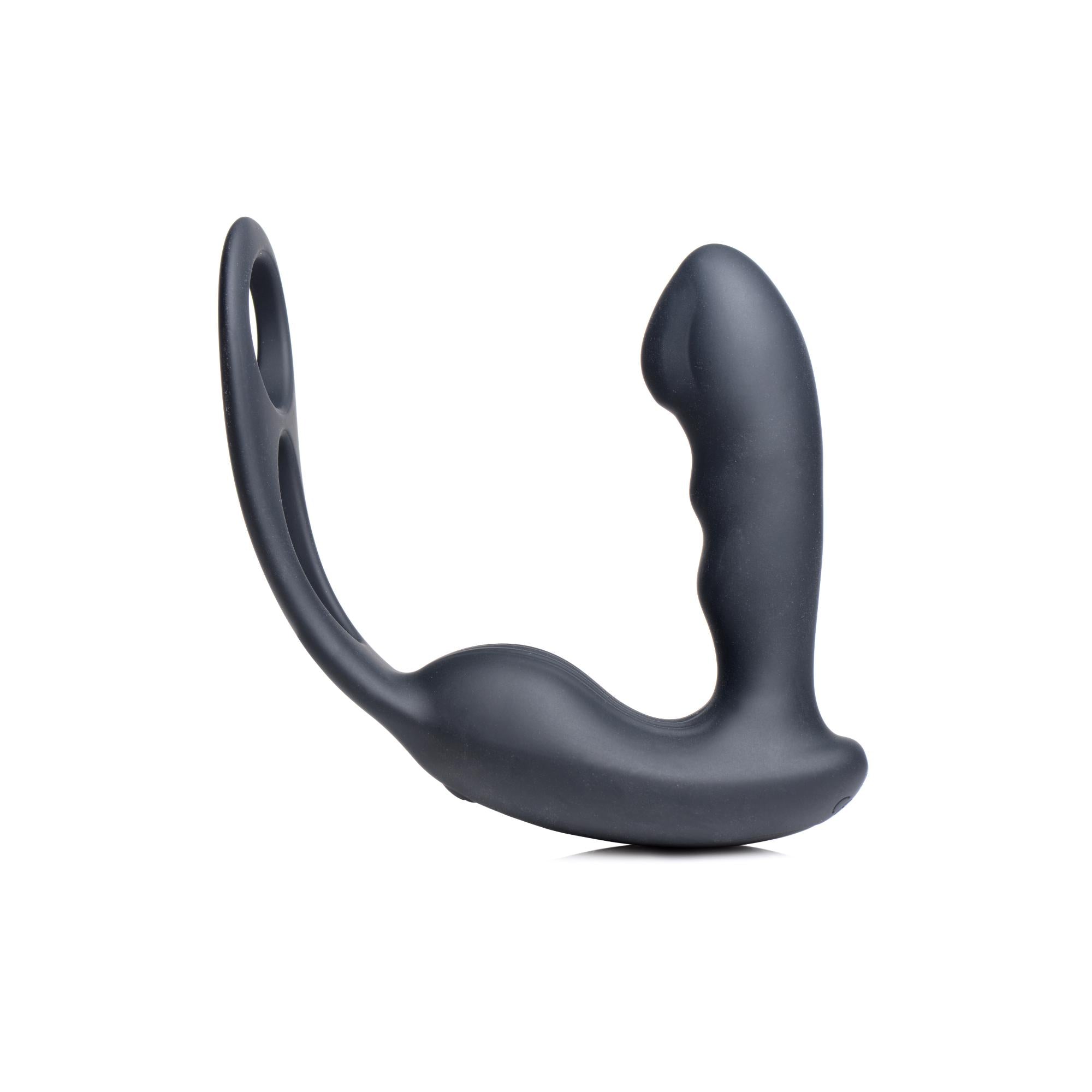 Alpha-Pro 7X P-Strap Milking and Vibrating Prostate Stimulator with Cock and Ball Harness