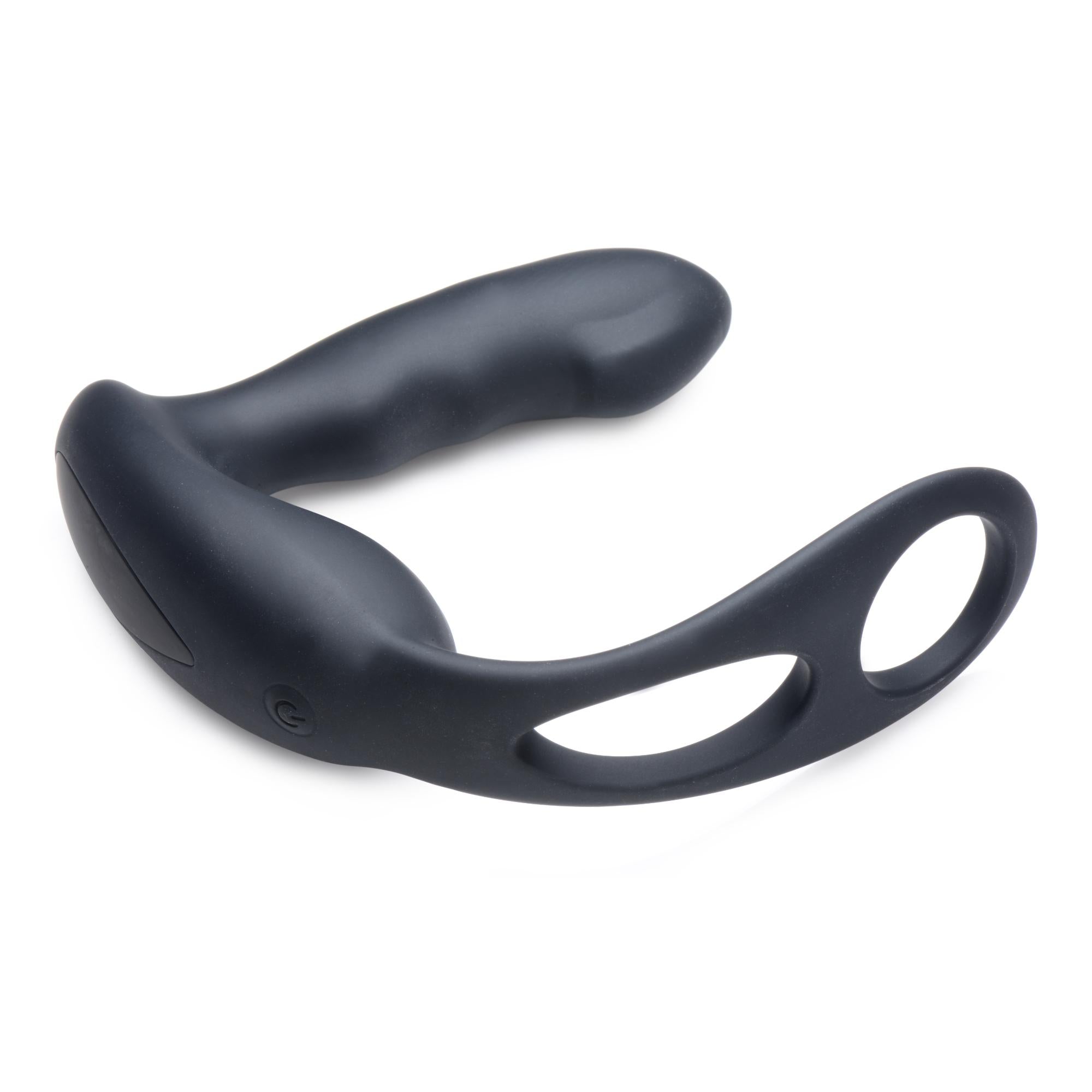 Alpha-Pro 7X P-Strap Milking and Vibrating Prostate Stimulator with Cock and Ball Harness