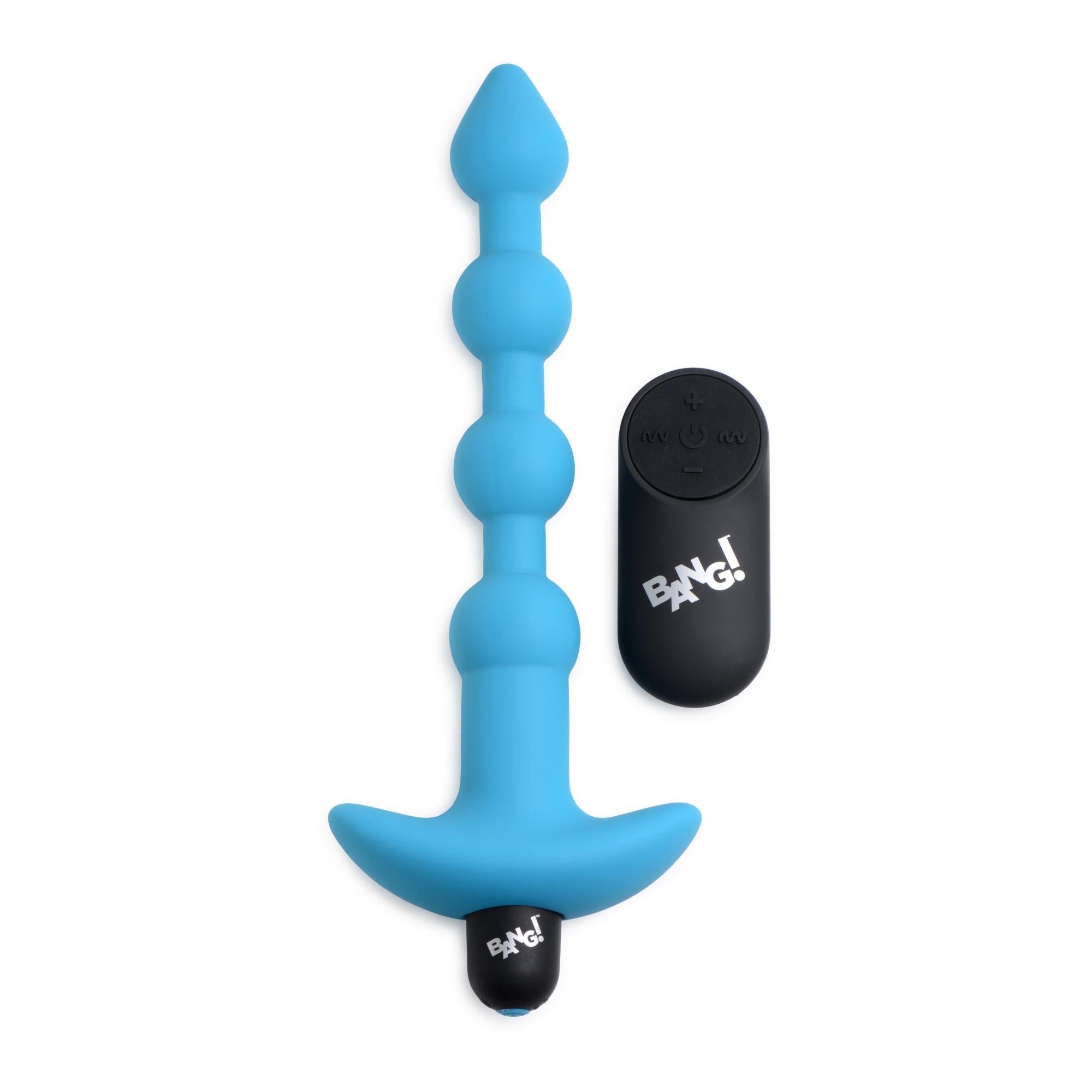 Bang! Vibrating Silicone Rechargeable Anal Beads with Remote Control