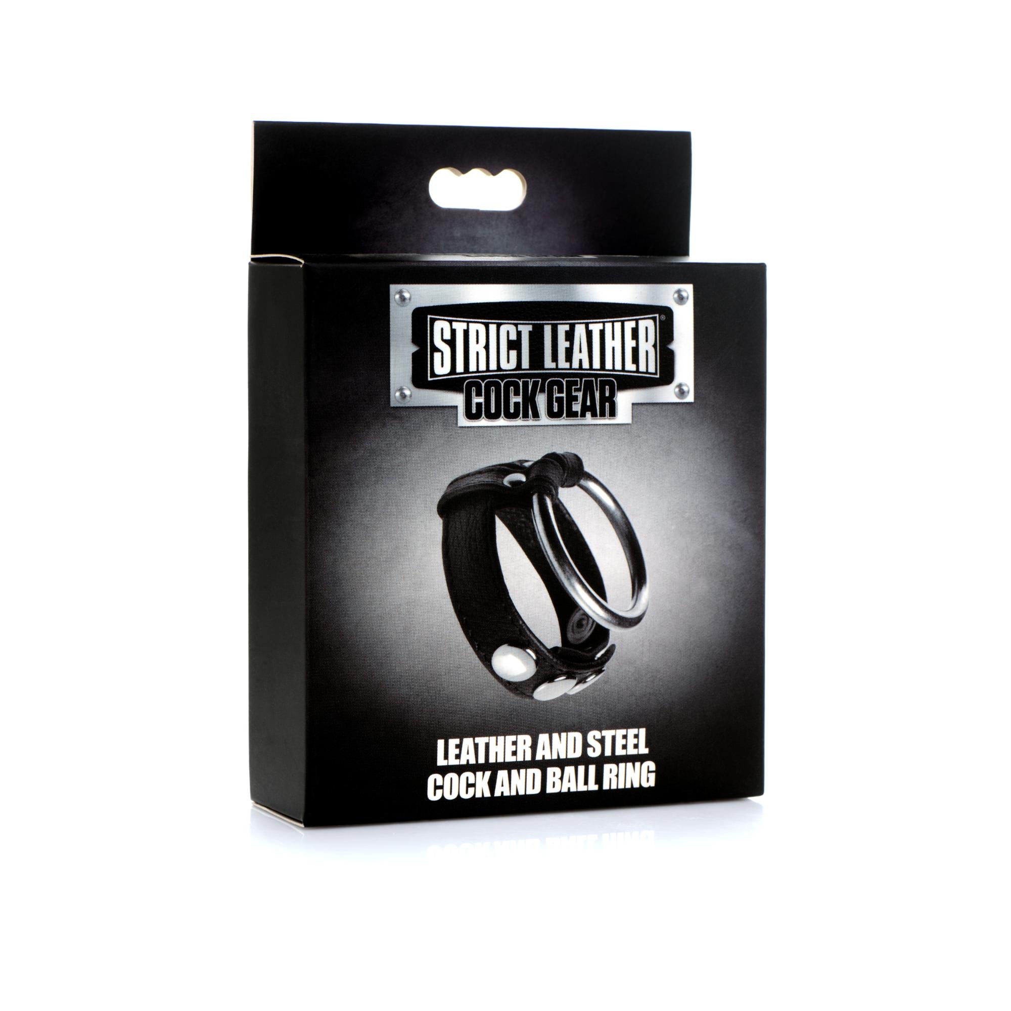 Strict Leather Cock Gear Leather and Steel Cock & Ball Ring