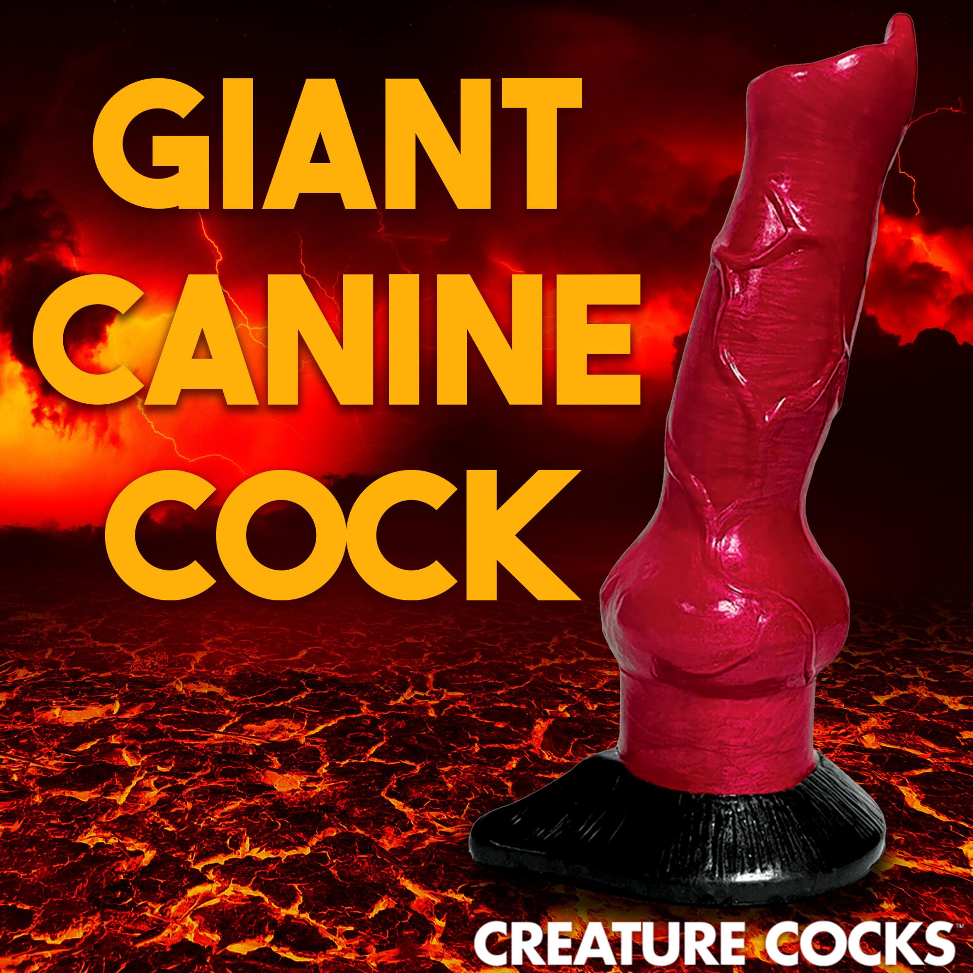 Creature Cocks Hell-Hound Canine Penis Silicone Dildo 7.5in