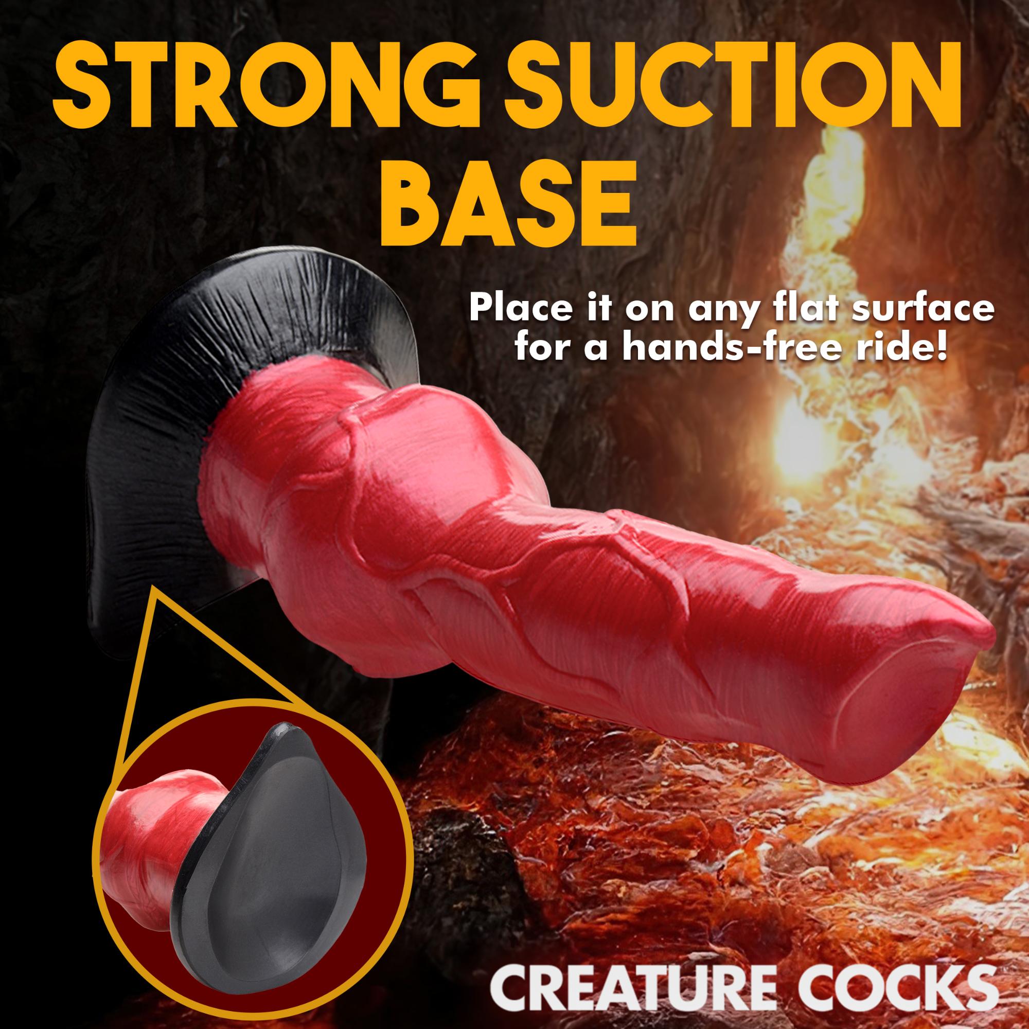 Creature Cocks Hell-Hound Canine Penis Silicone Dildo 7.5in