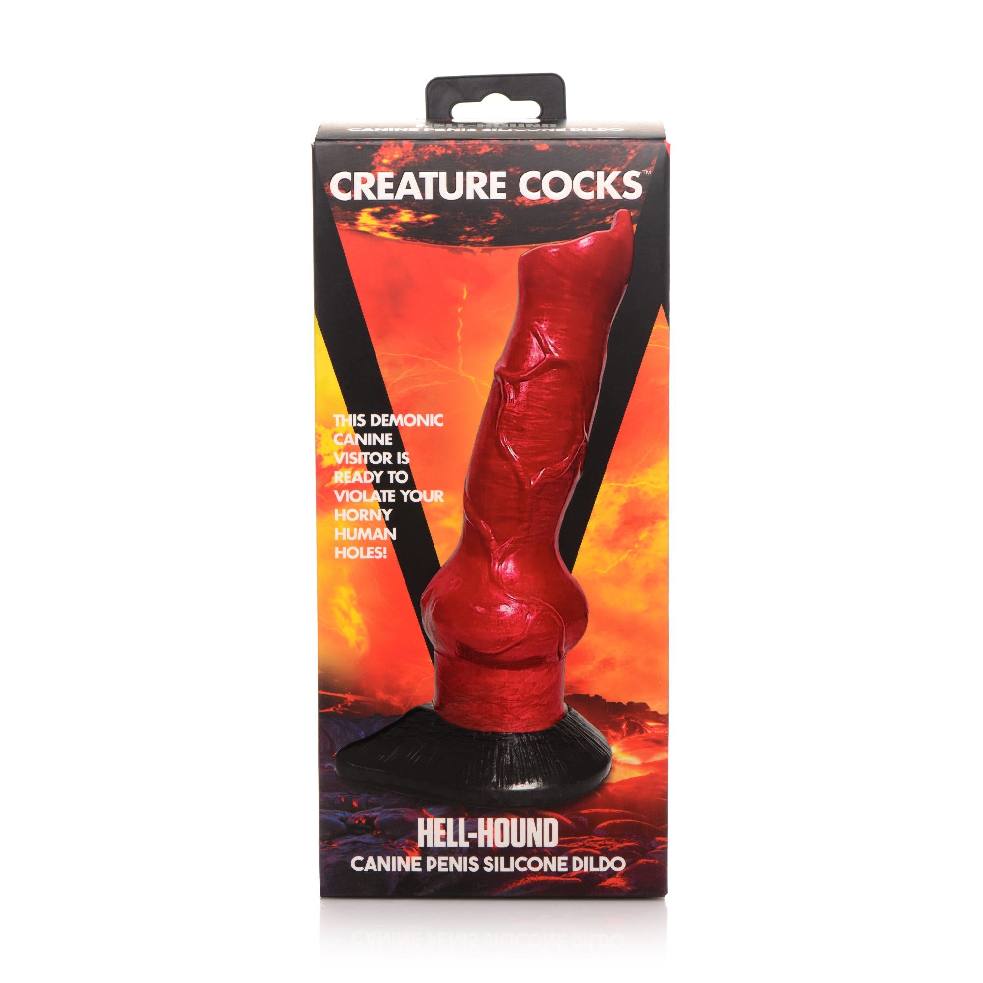 Creature Cocks Hell-Hound Canine Penis Silicone Dildo 7.5in