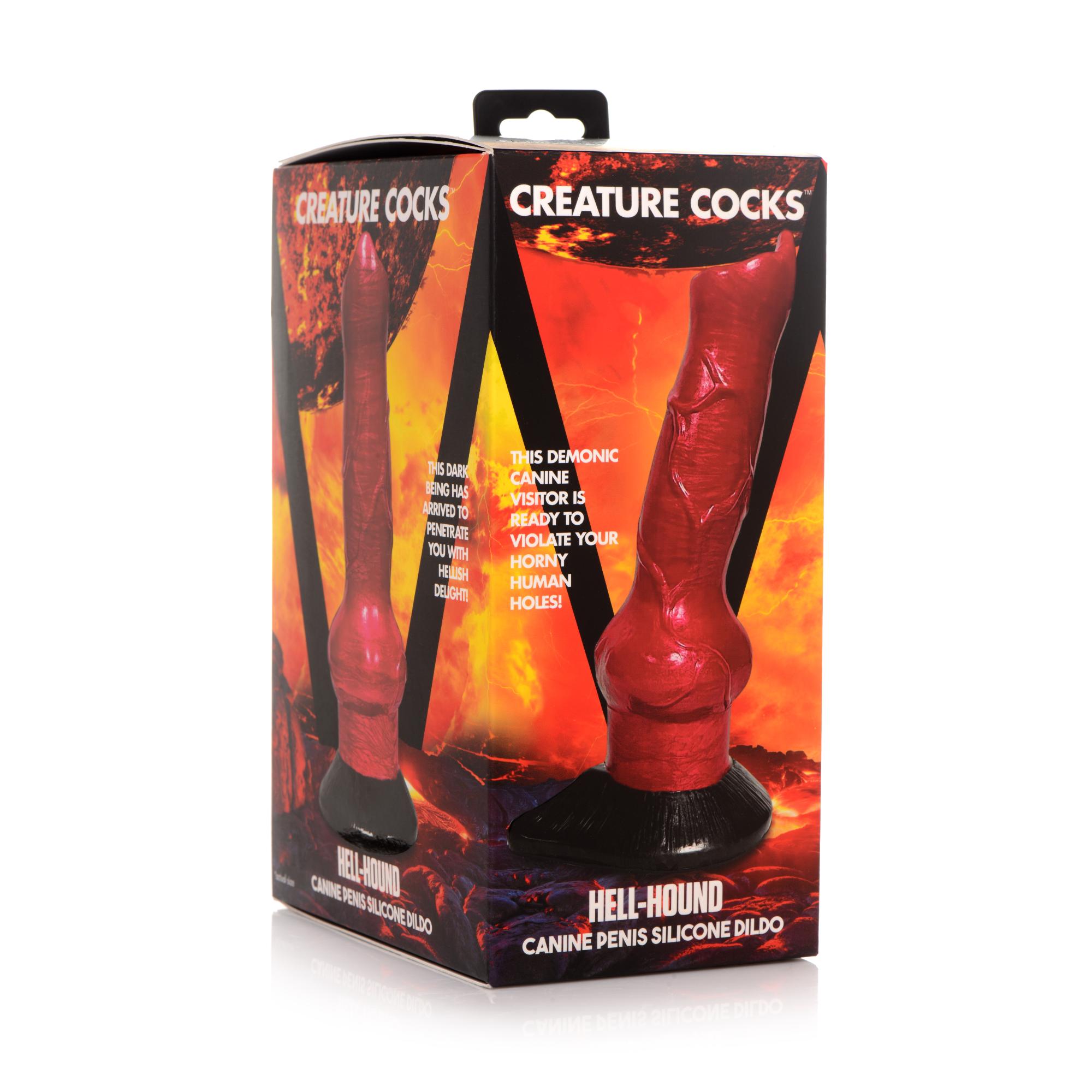 Creature Cocks Hell-Hound Canine Penis Silicone Dildo 7.5in