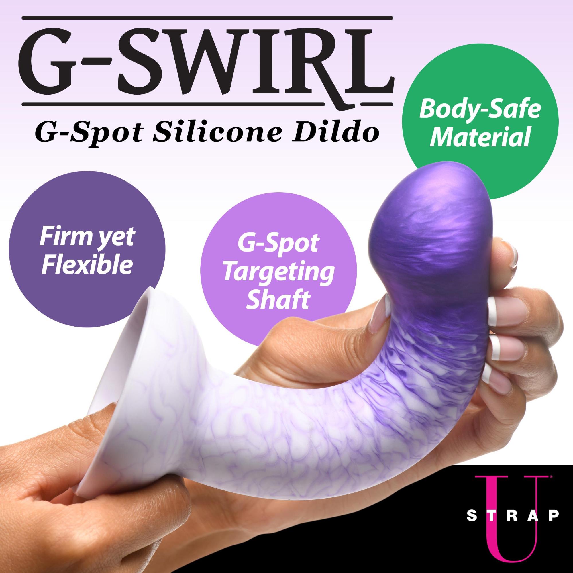 Strap U G-Swirl G-Spot Silicone Dildo