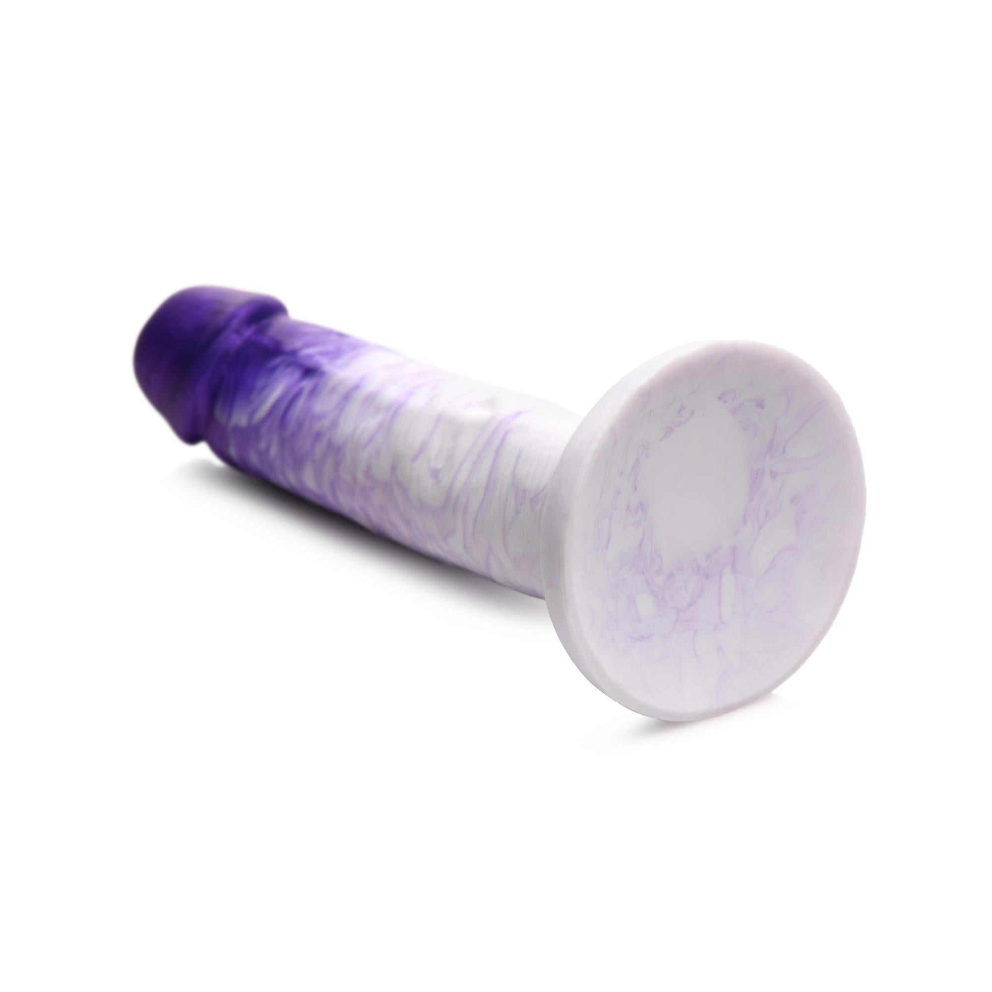 Strap U Real Swirl Realistic Silicone Dildo - Purple