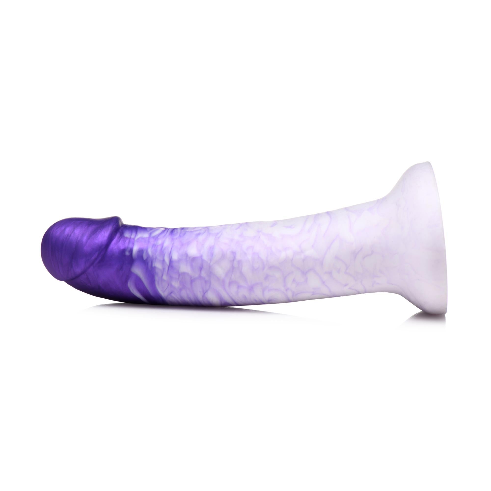 Strap U Real Swirl Realistic Silicone Dildo - Purple