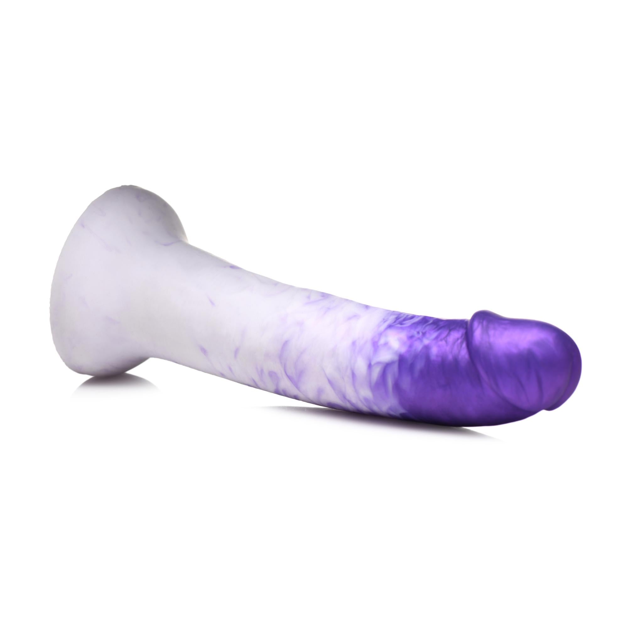 Strap U Real Swirl Realistic Silicone Dildo - Purple