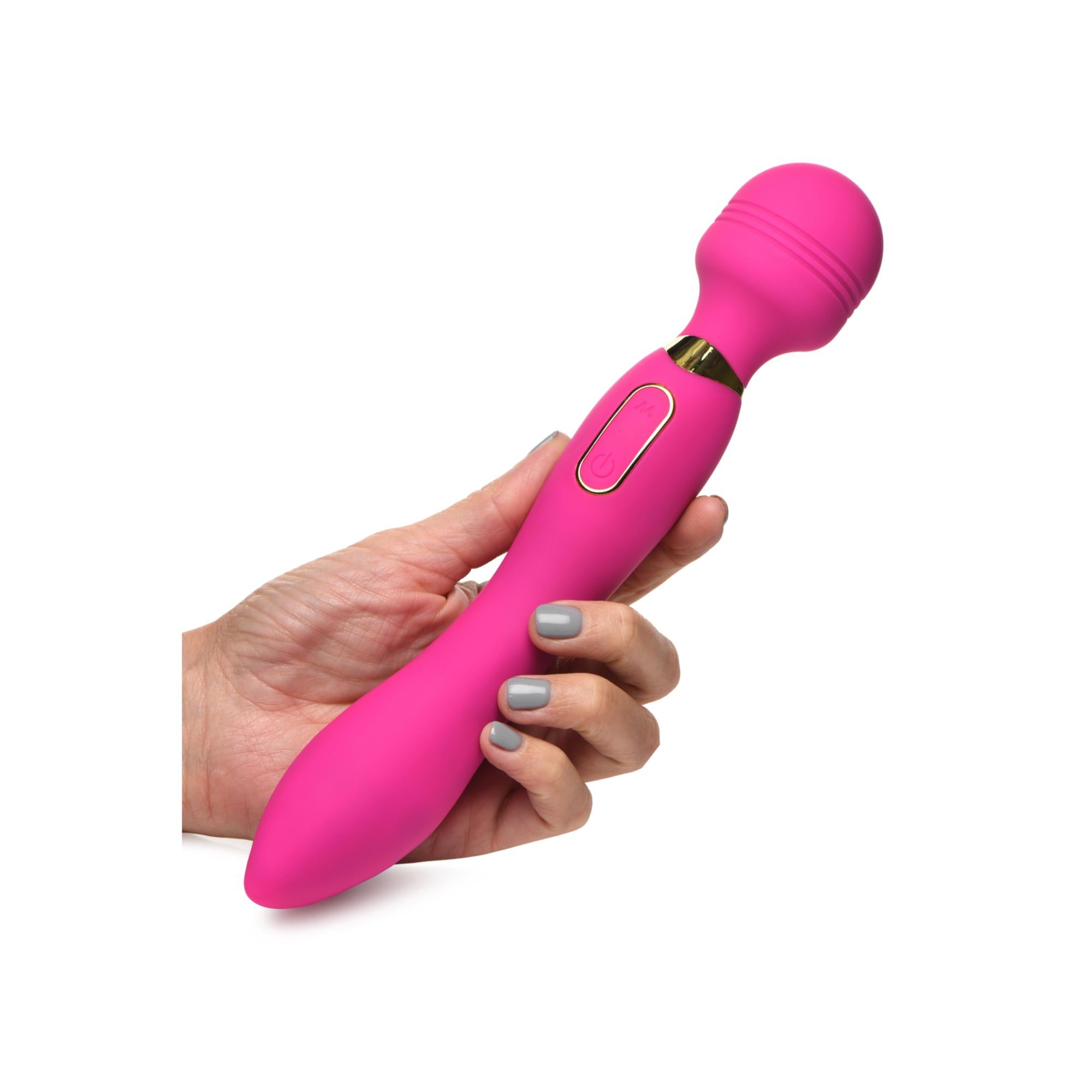 Wand Essential Ultra G-Stroke Come Hither Rechargeable Silicone Vibrating Wand