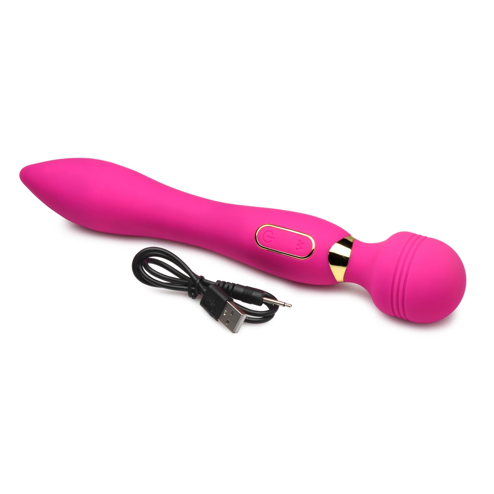 Wand Essential Ultra G-Stroke Come Hither Rechargeable Silicone Vibrating Wand