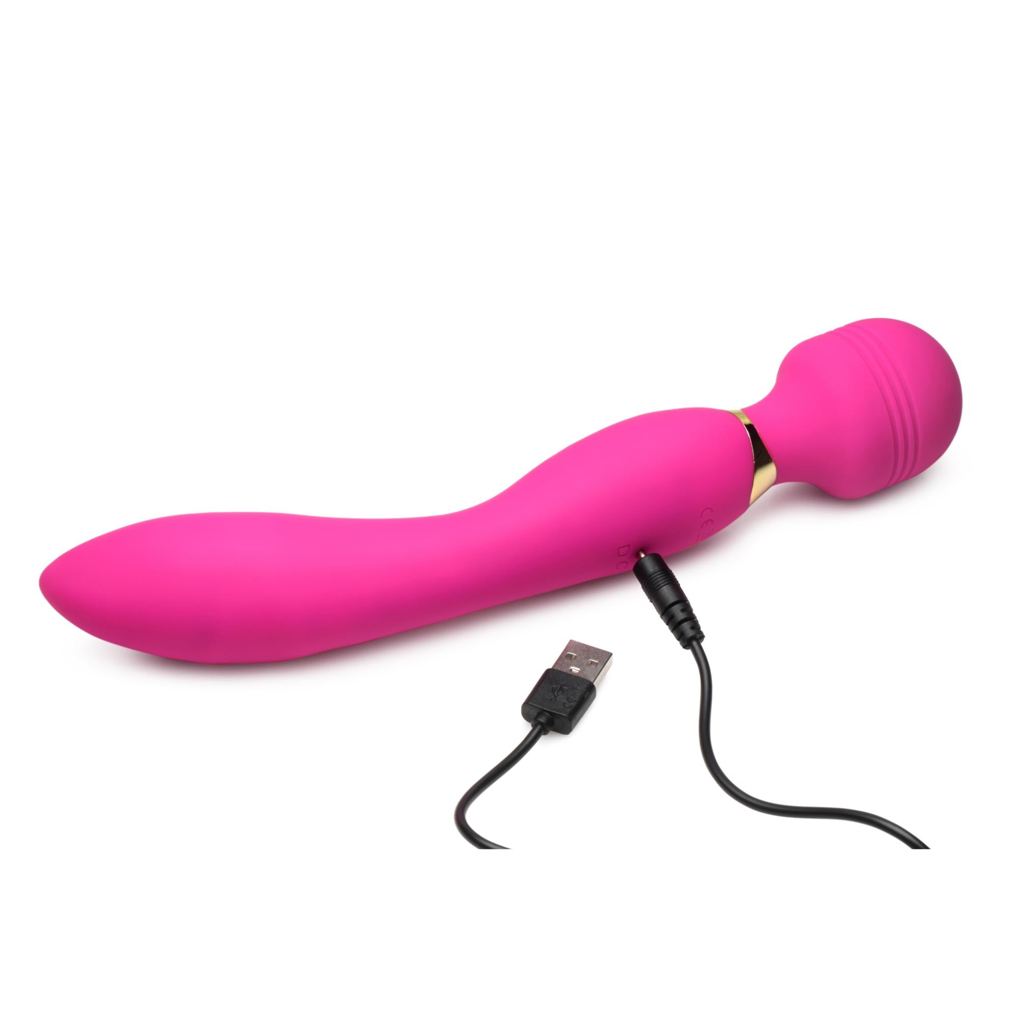 Wand Essential Ultra G-Stroke Come Hither Rechargeable Silicone Vibrating Wand