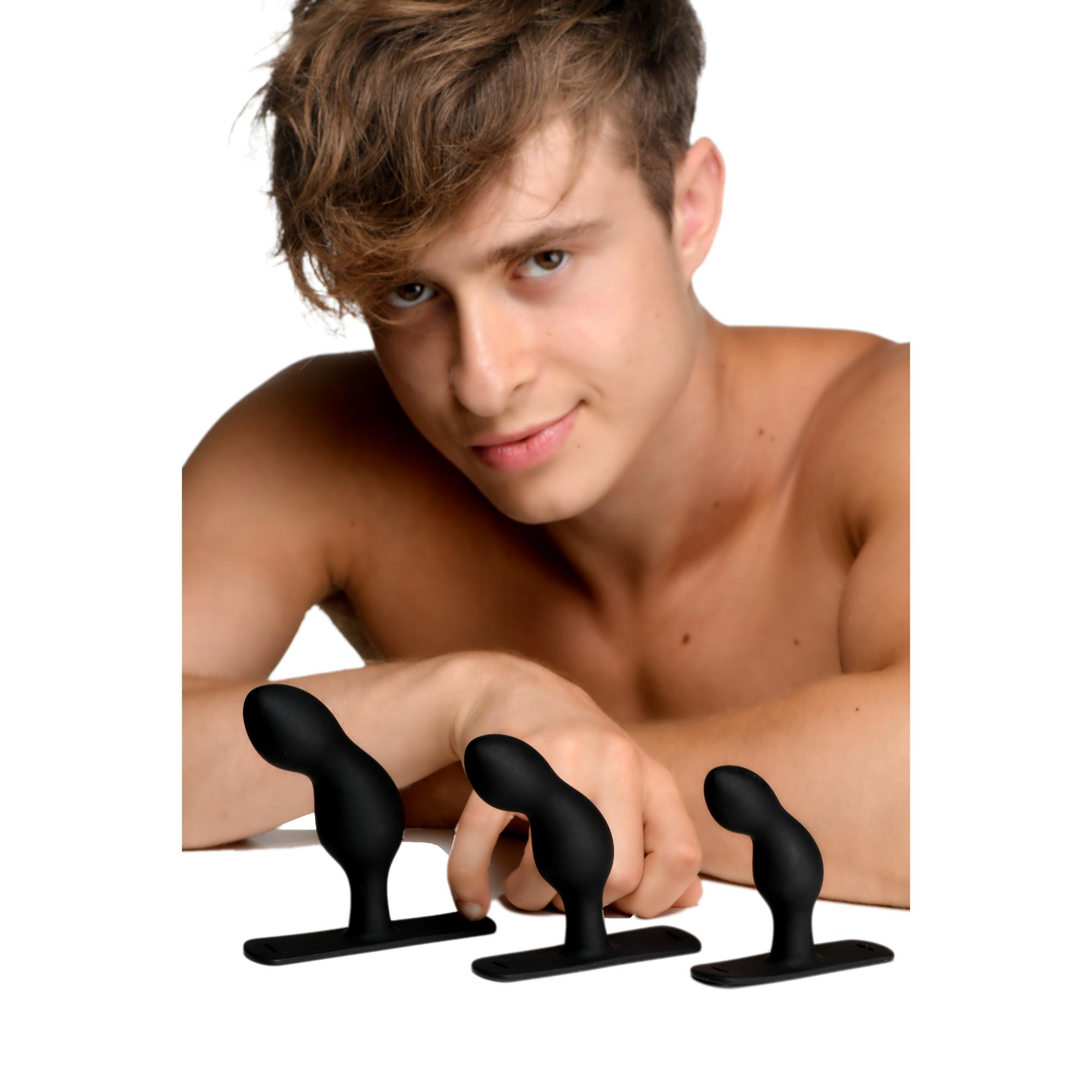 Master Series P-Spot Plugger Trainer Silicone Anal Set (3 Piece)