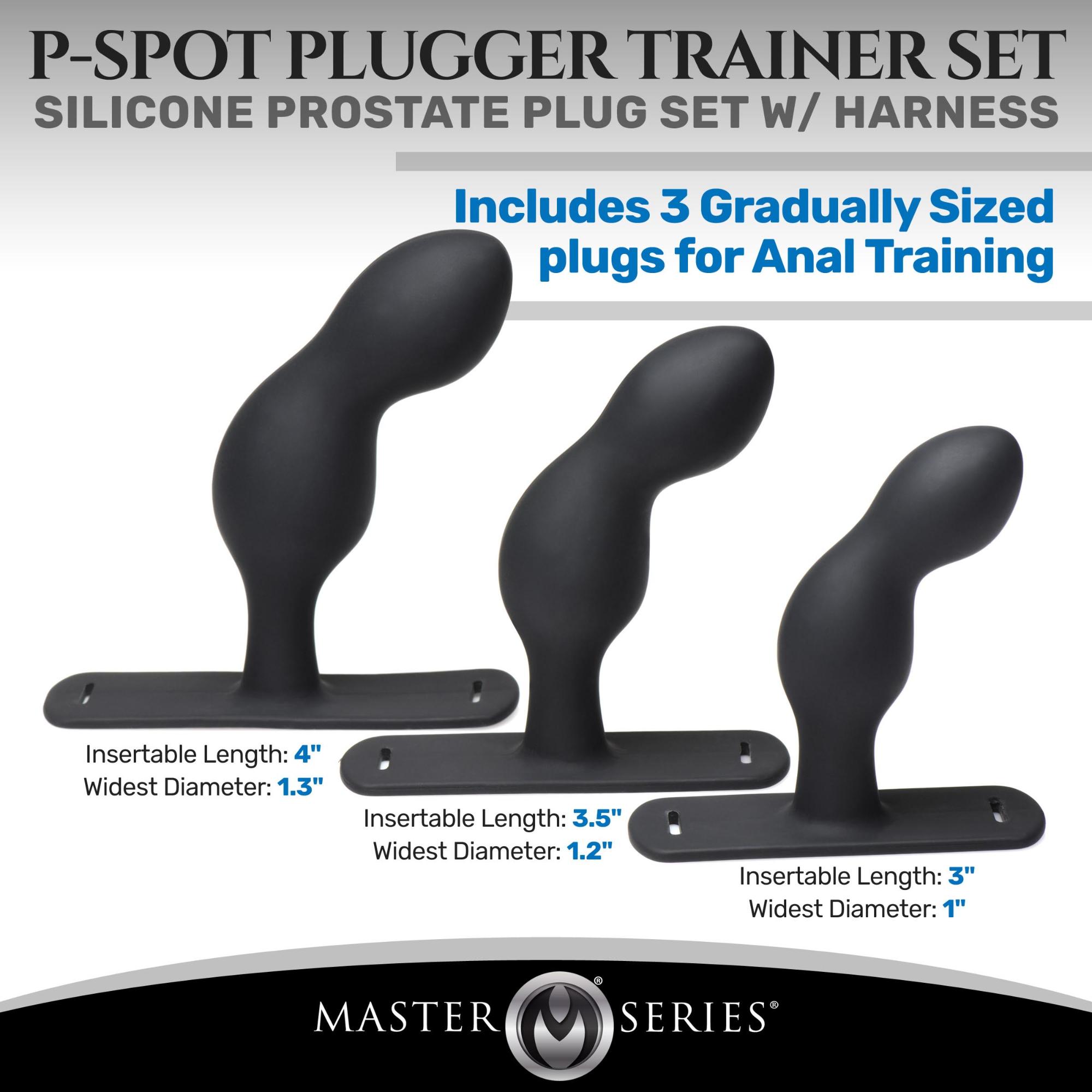 Master Series P-Spot Plugger Trainer Silicone Anal Set (3 Piece)