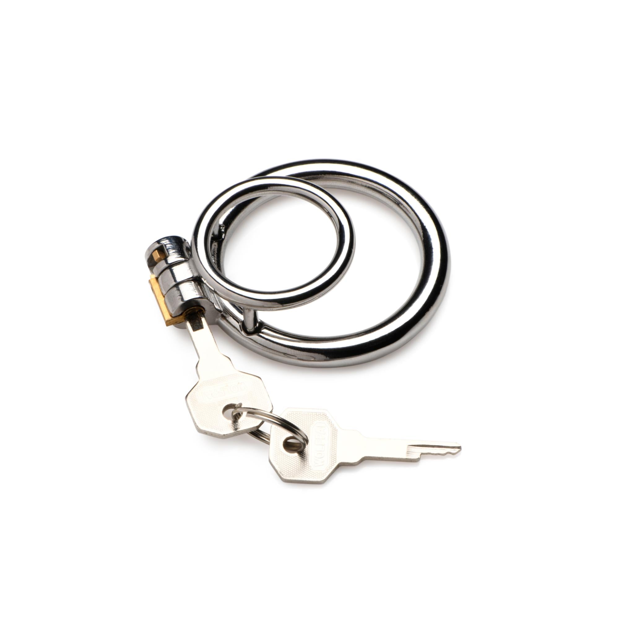 Master Series Locked Cock Stainless Steel Locking Cock & Ball Ring