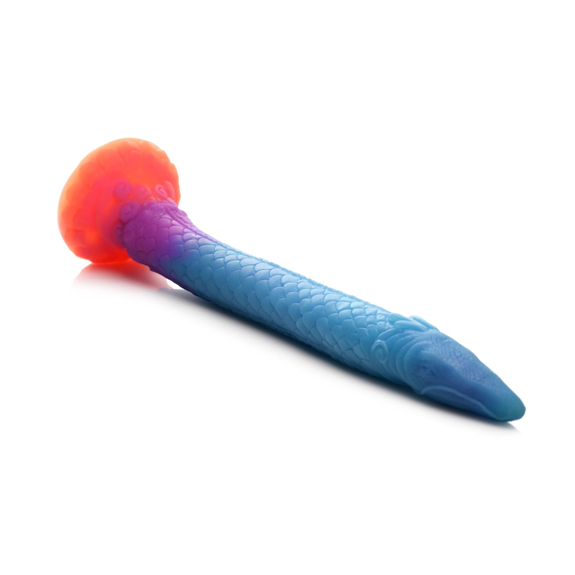 Creature Cocks Makara Glow in The Dark Silicone Snake Dildo