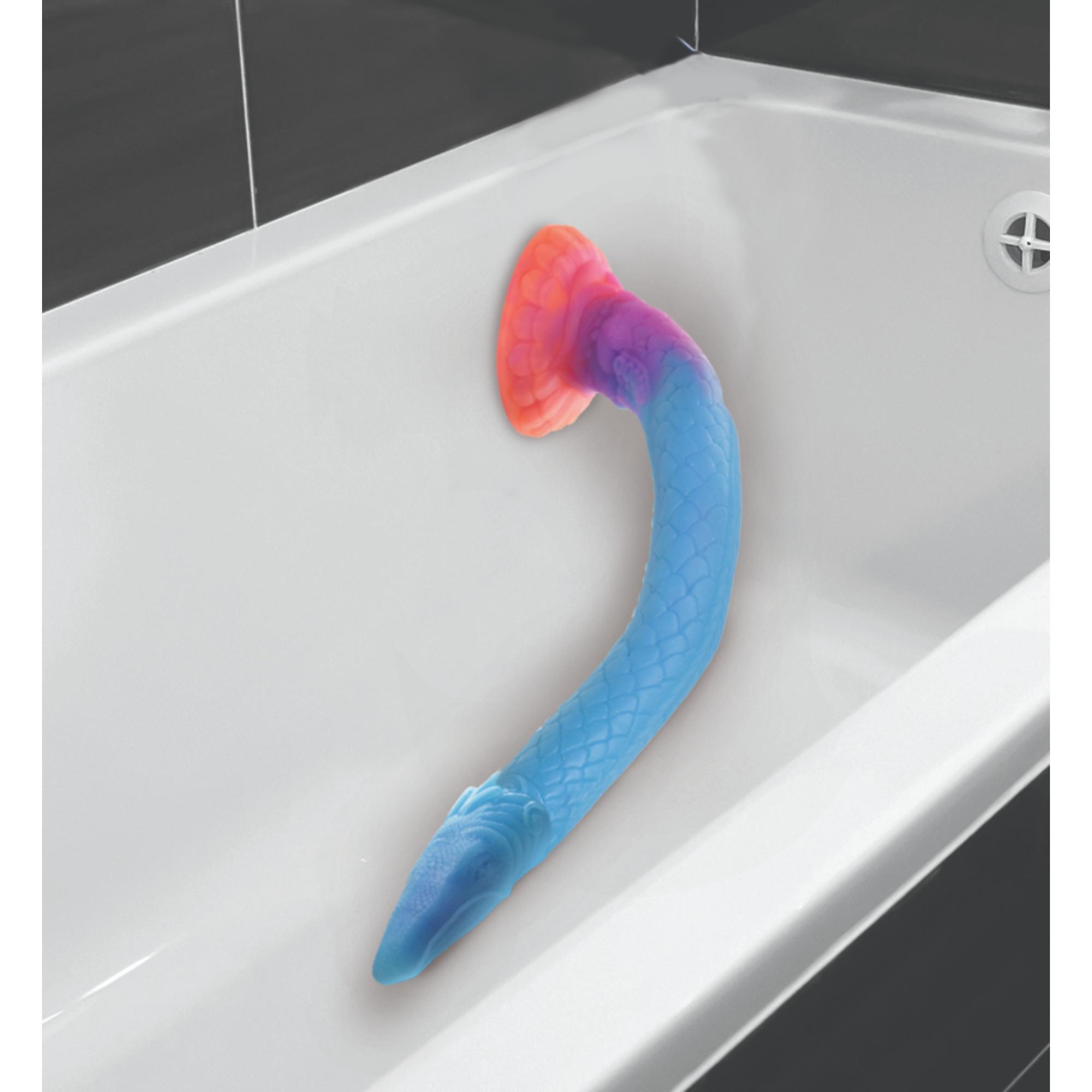 Creature Cocks Makara Glow in The Dark Silicone Snake Dildo