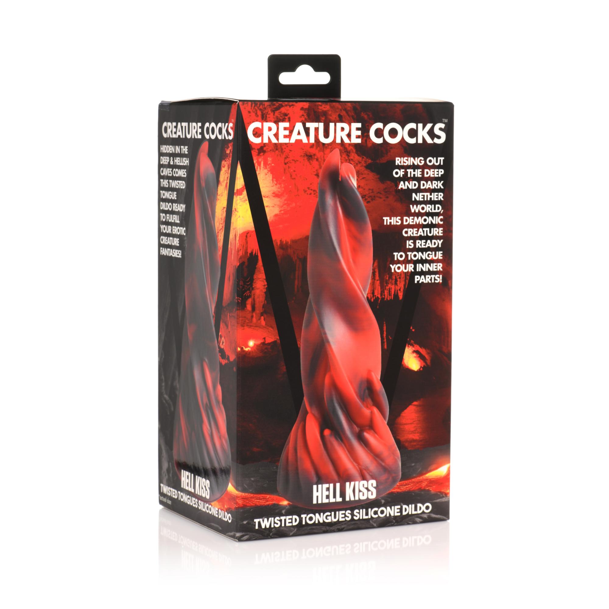 Creature Cocks Hell Kiss Twisted Tongues Silicone Dildo