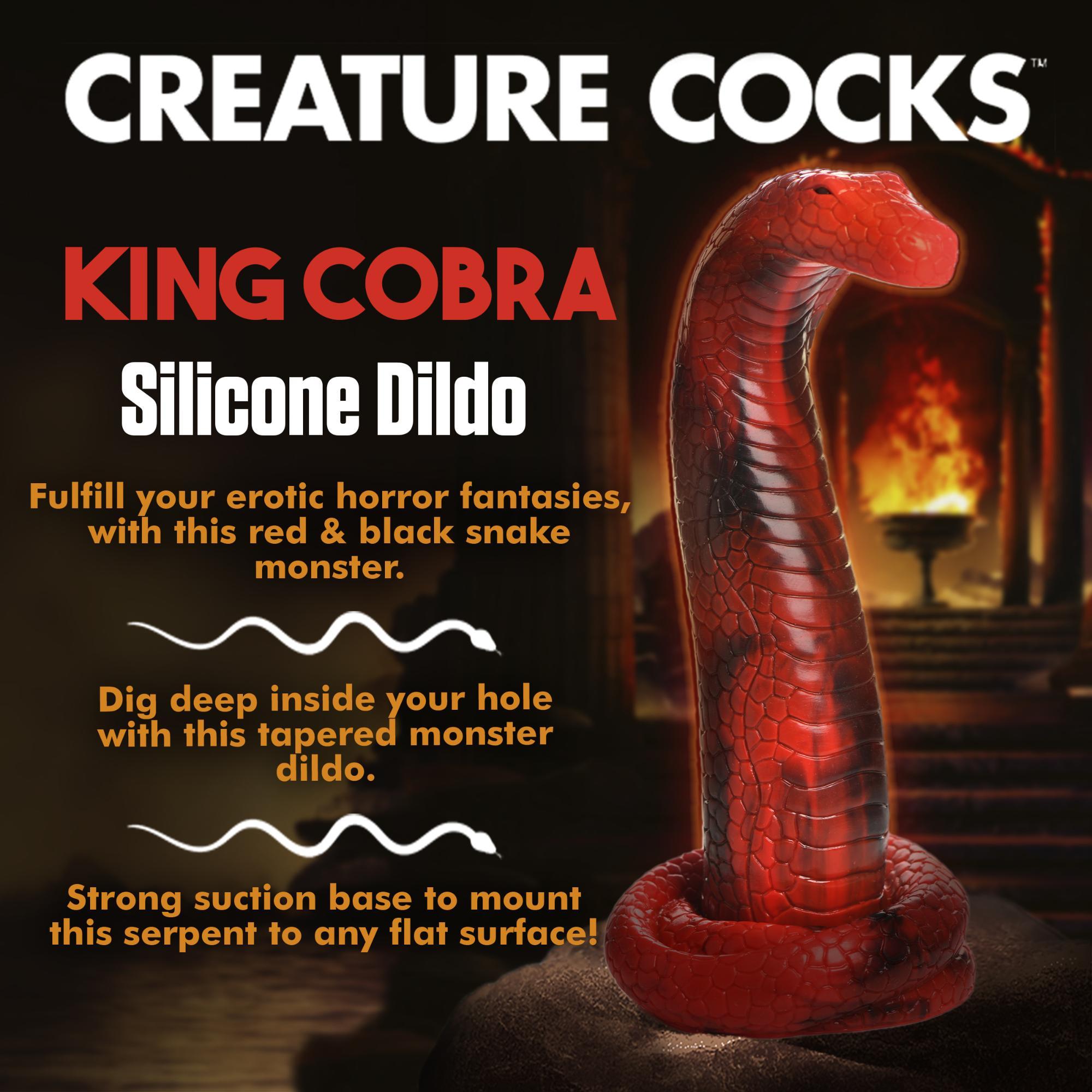 Creature Cocks King Cobra Long Silicone Dildo XLarge 18in