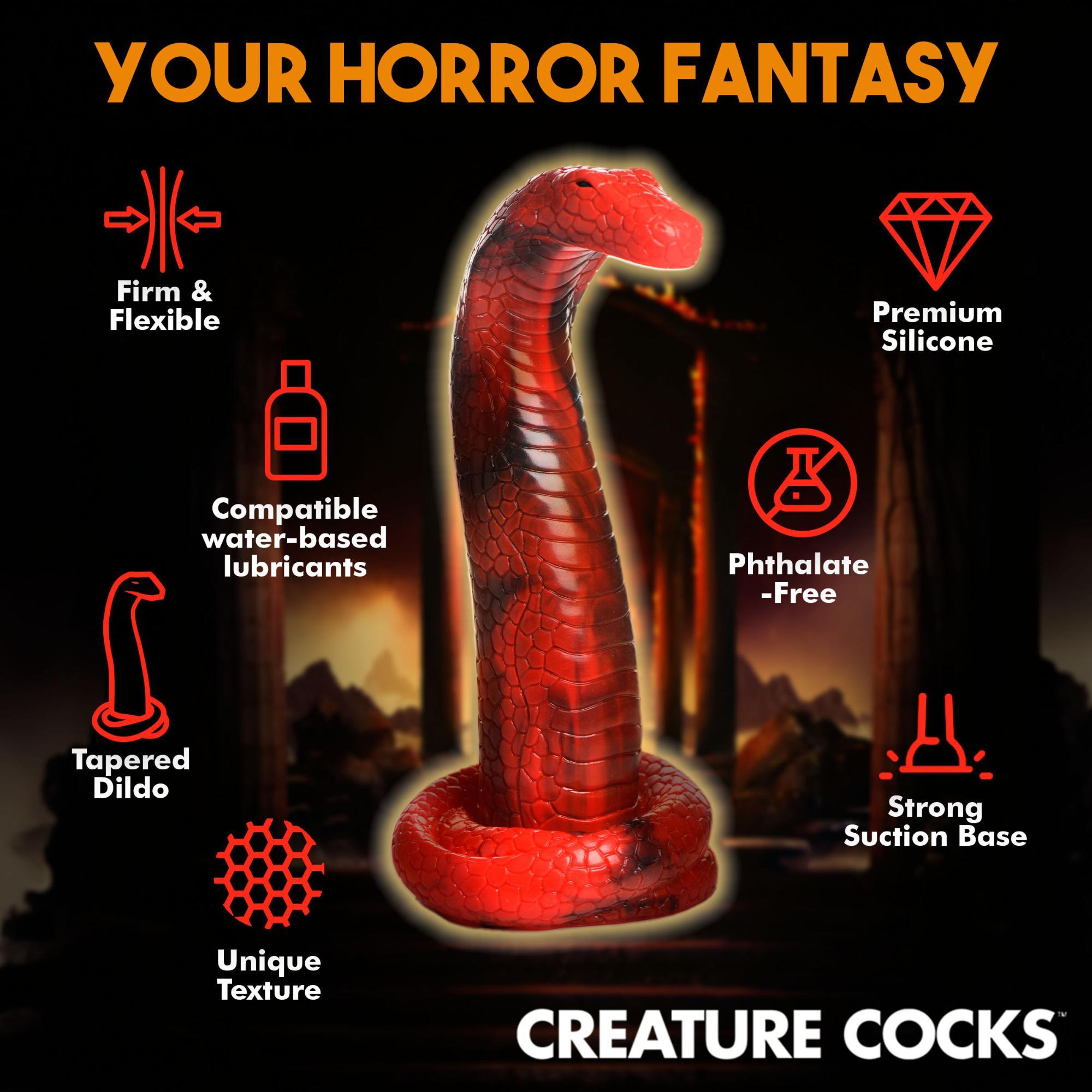 Creature Cocks King Cobra Long Silicone Dildo XLarge 18in