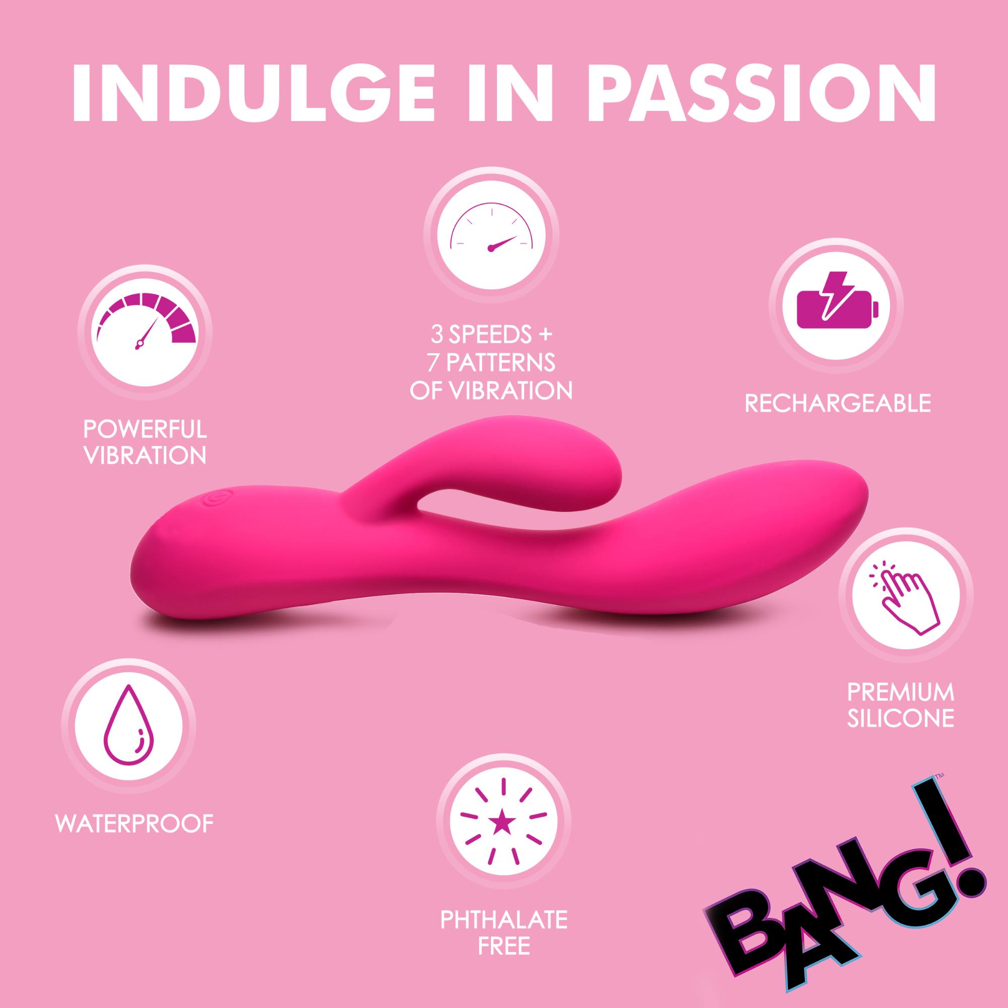 Bang! 10X Flexible Rechargeable Silicone Rabbit Vibrator