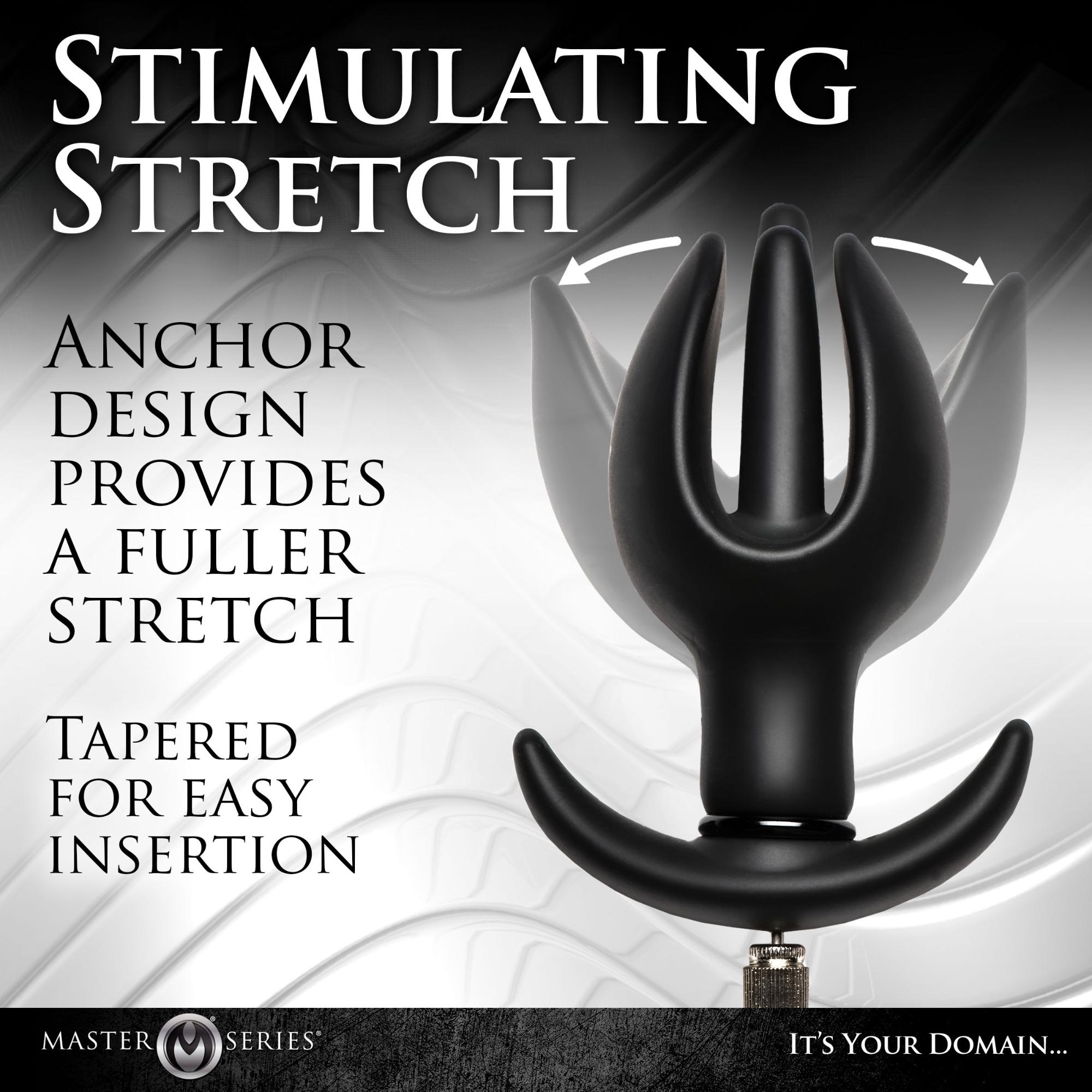 Master Series Ass Bound Anchor Inflatable Silicone Anal Plug