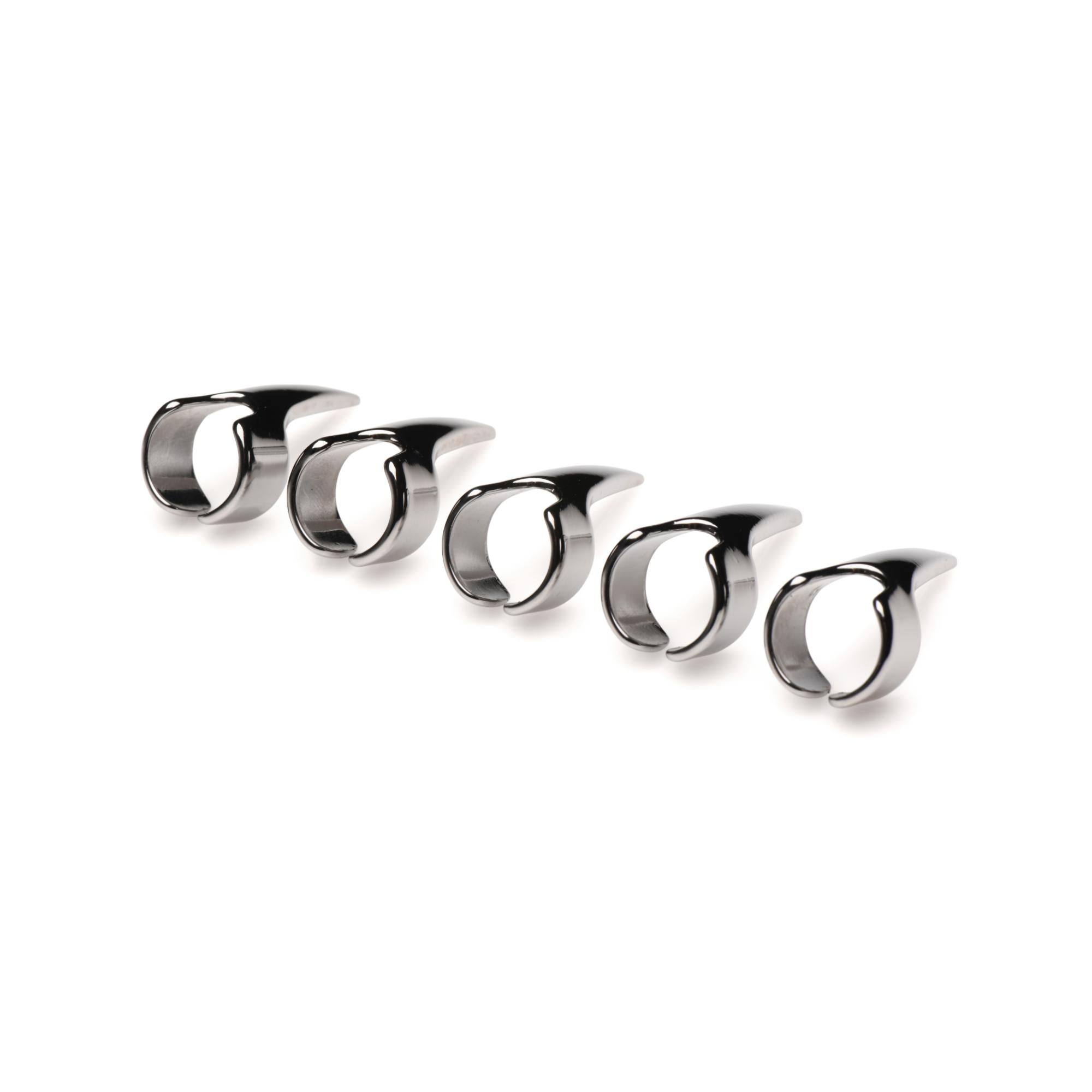 Master Series Clawed Sensation Stainless Steel Play Rings (5 Piece)