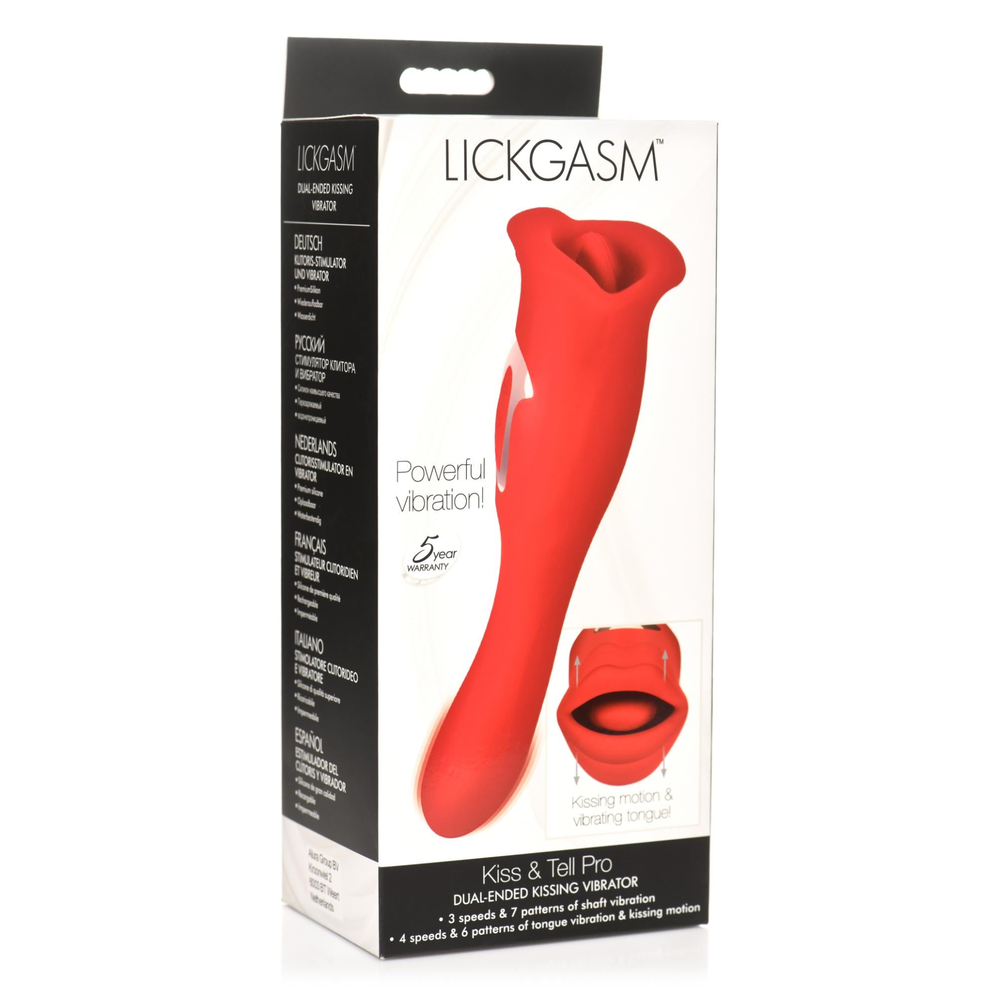 Lickgasm Lickgasm Kiss & Tell Pro Dual-Ended Kissing Vibrator