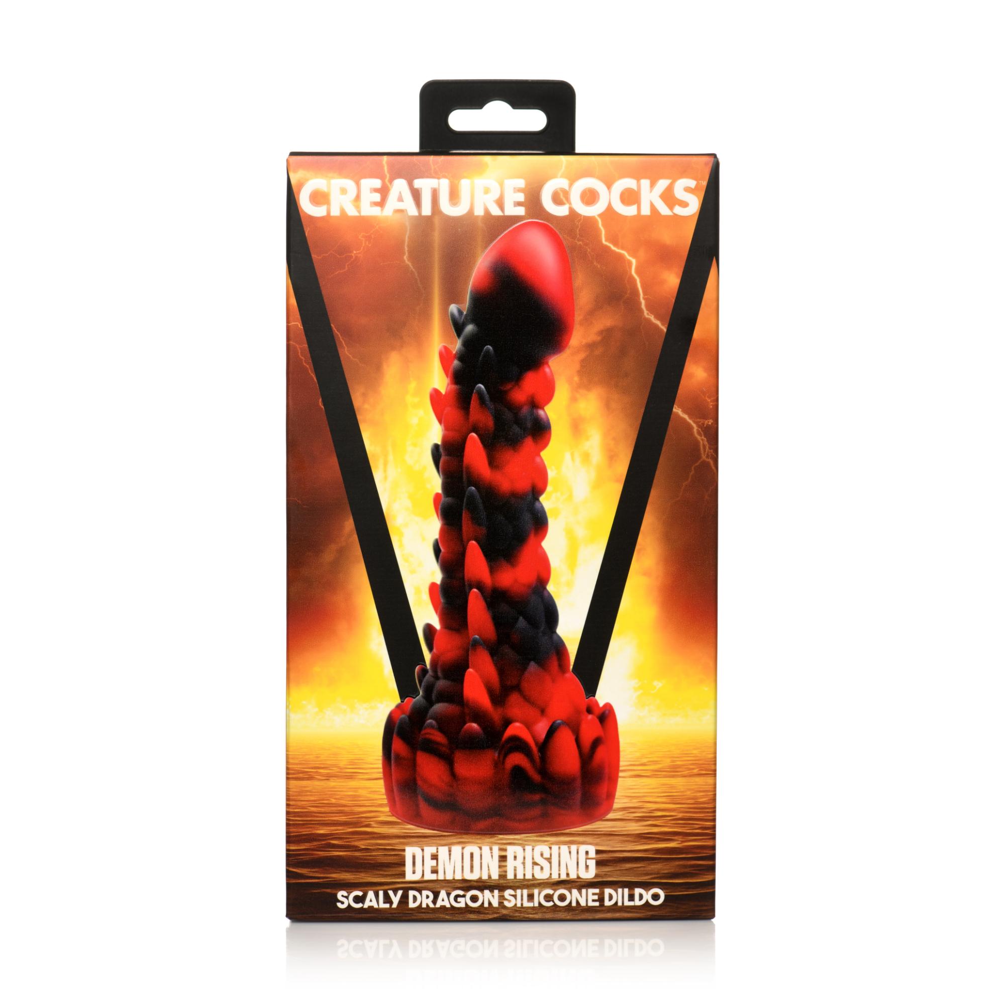 Creature Cocks Demon Rising Scaly Dragon Silicone Dildo