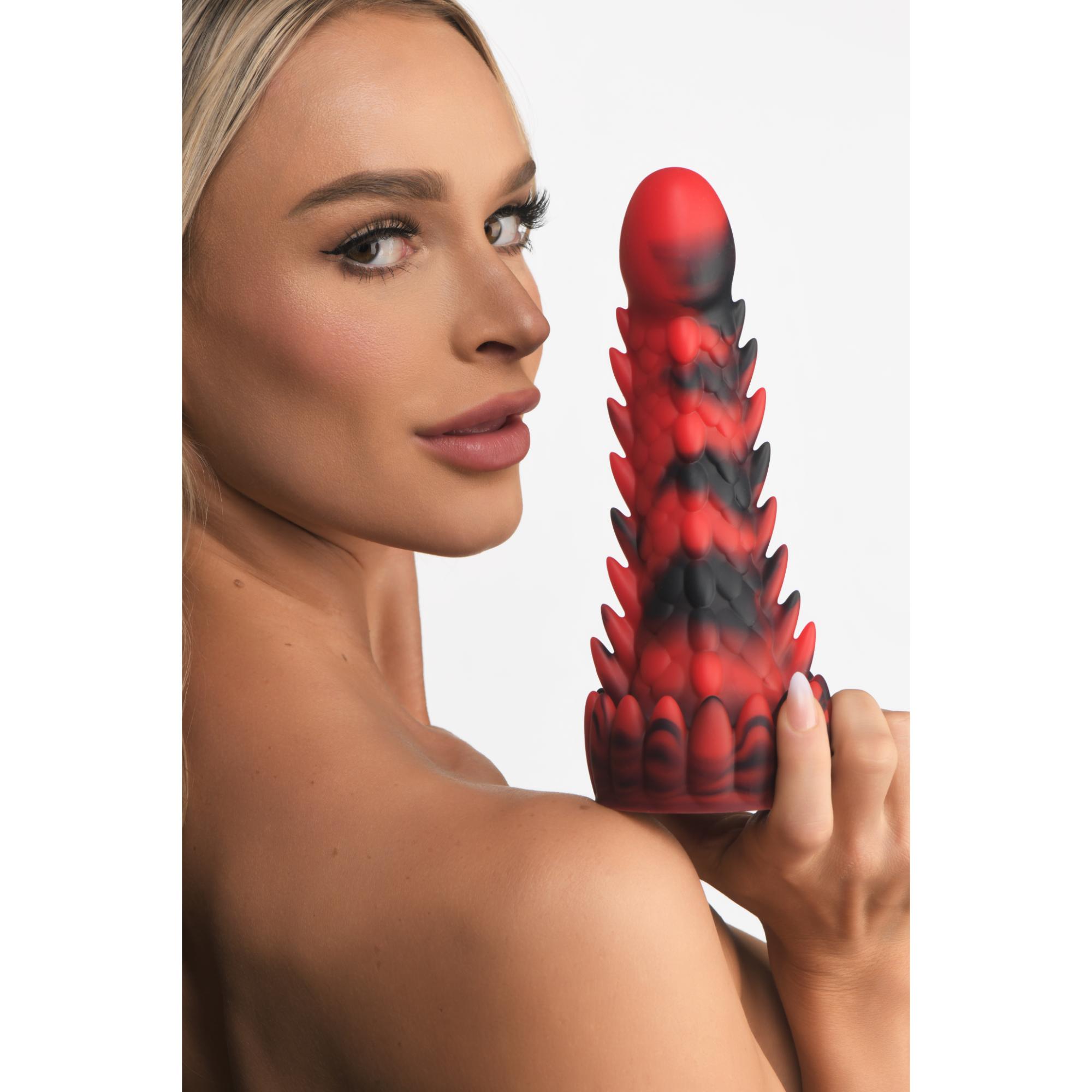 Creature Cocks Demon Rising Scaly Dragon Silicone Dildo