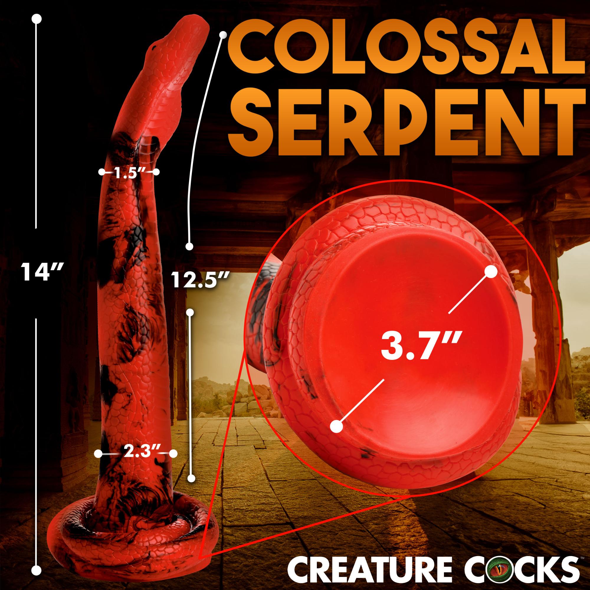 Creature Cocks King Cobra Long Silicone Dildo Large 14in