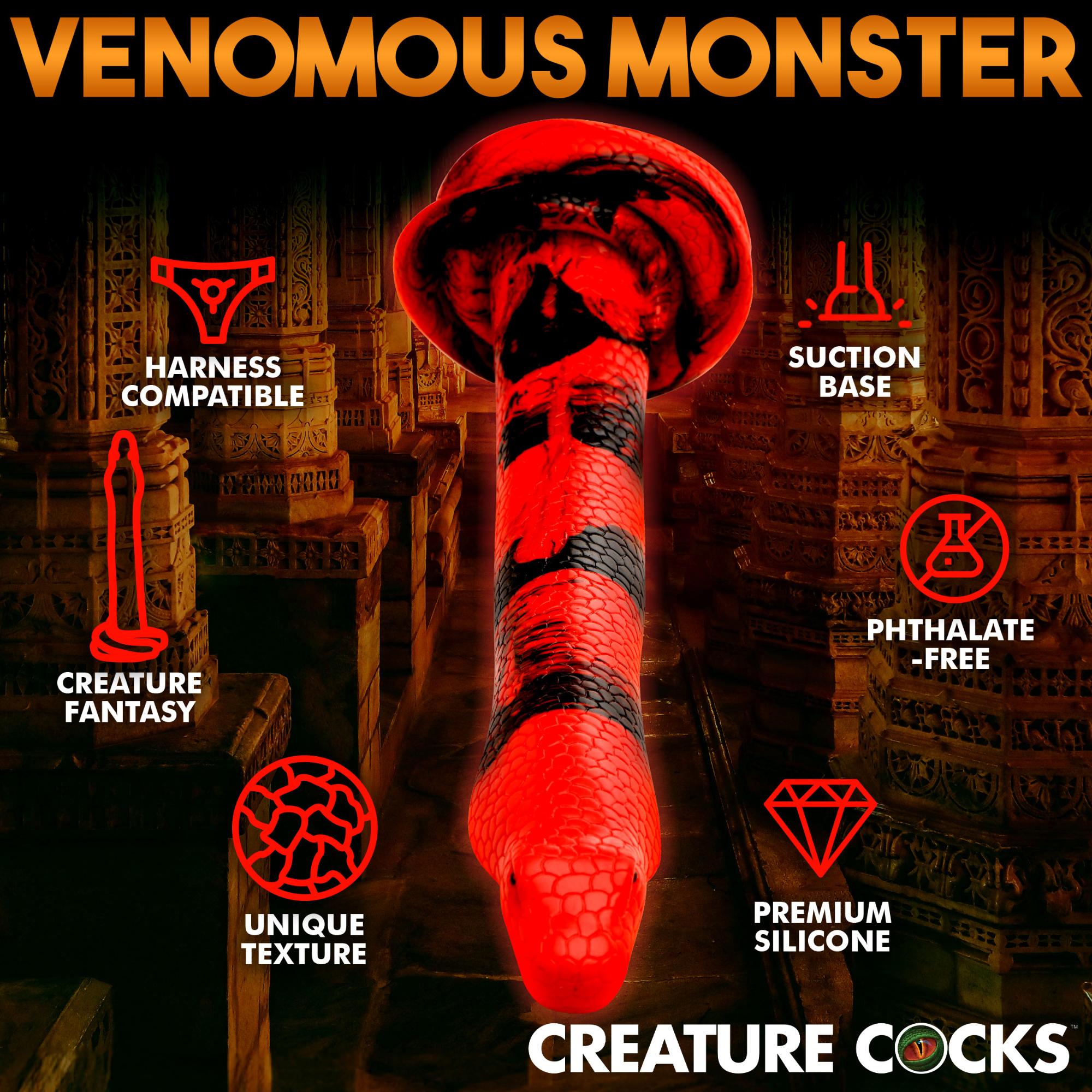 Creature Cocks King Cobra Long Silicone Dildo Large 14in