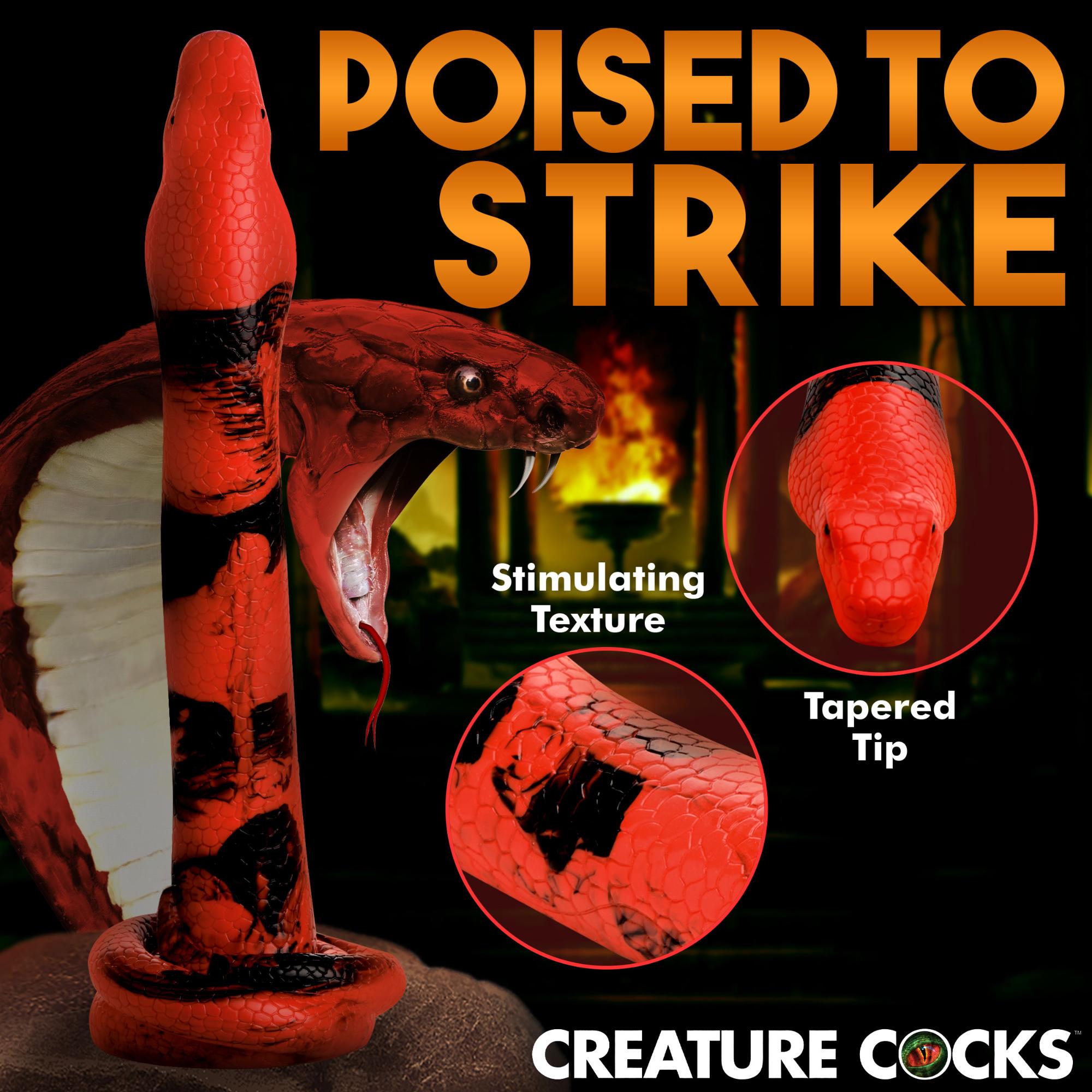 Creature Cocks King Cobra Long Silicone Dildo Large 14in