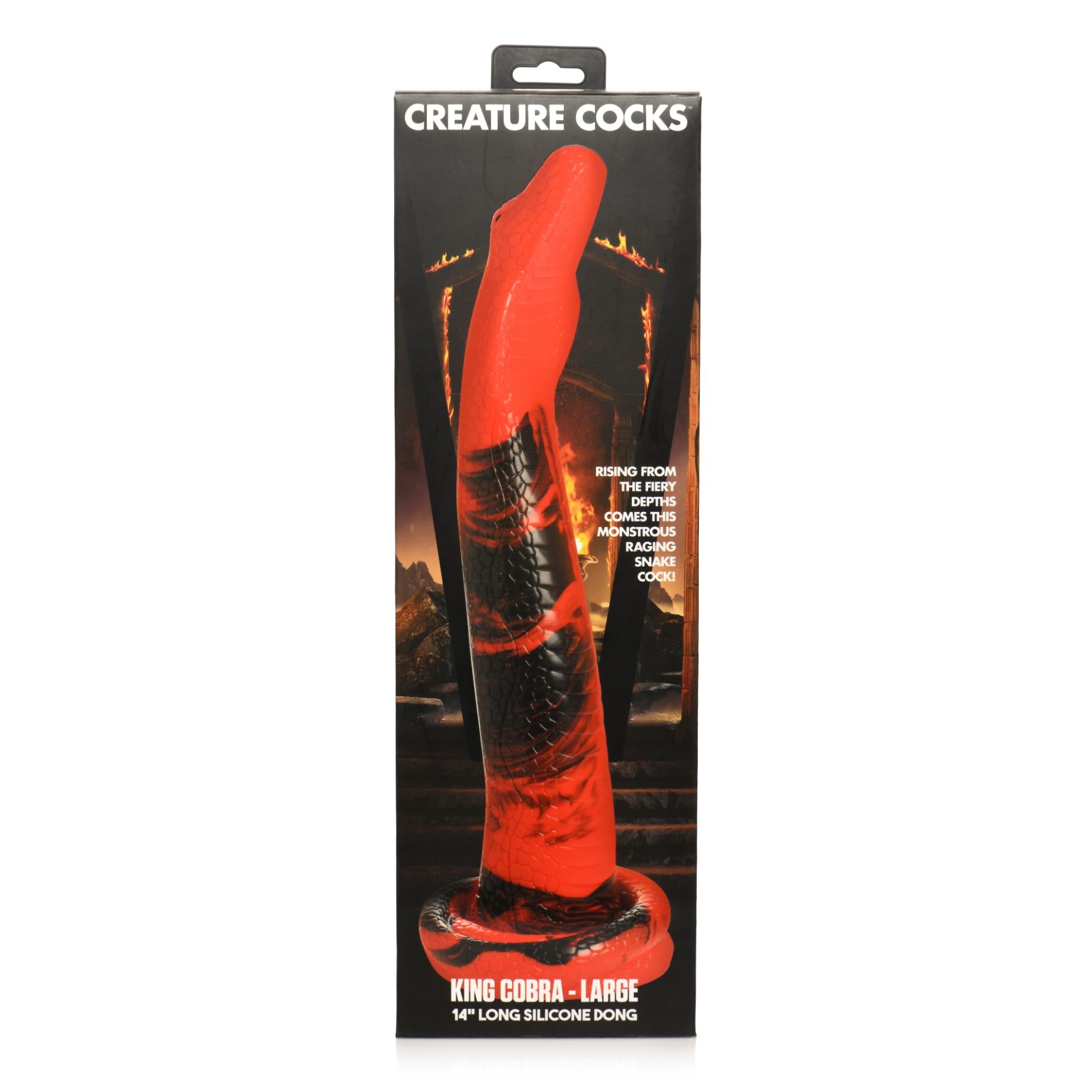 Creature Cocks King Cobra Long Silicone Dildo Large 14in