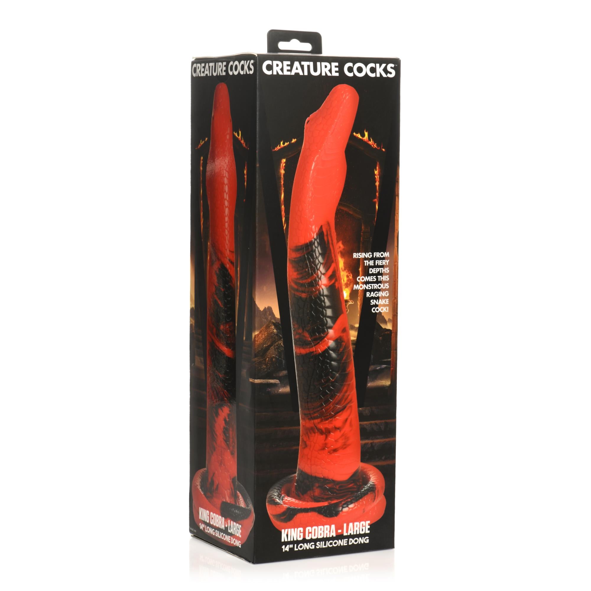 Creature Cocks King Cobra Long Silicone Dildo Large 14in